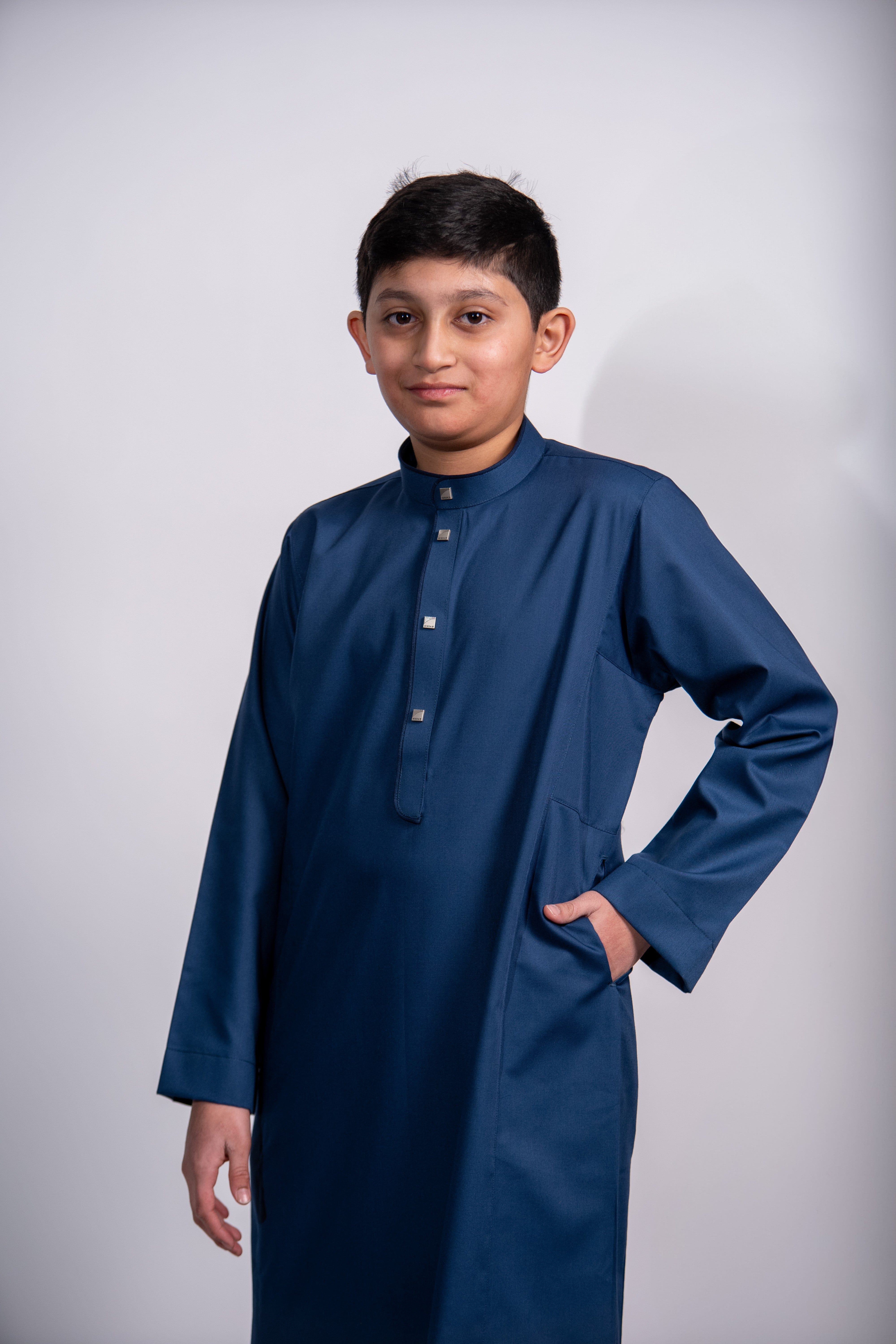 Burdaclothing Kids Thobe 203 Blue (Father & Son)