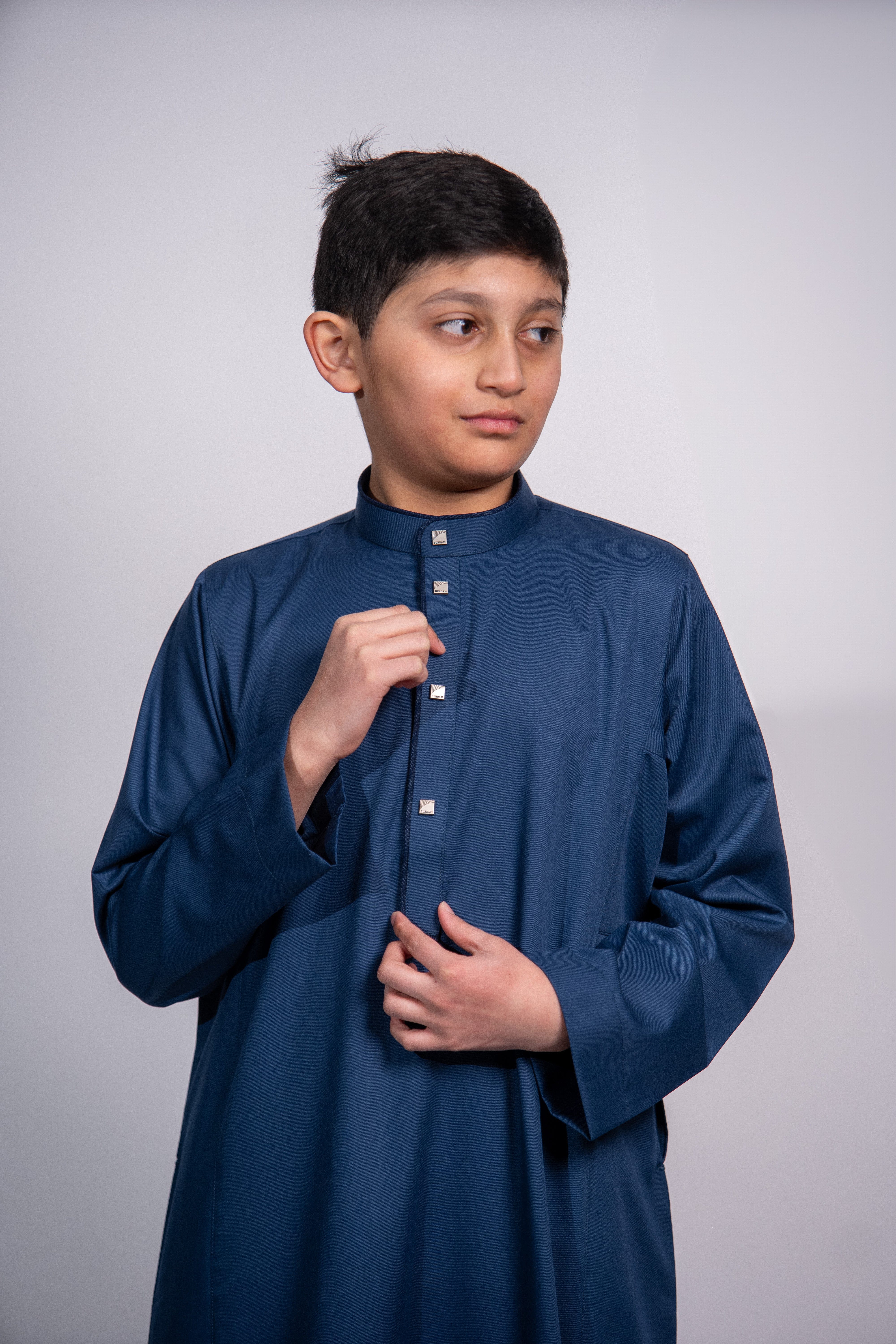 Burdaclothing Kids Thobe 203 Blue (Father & Son)