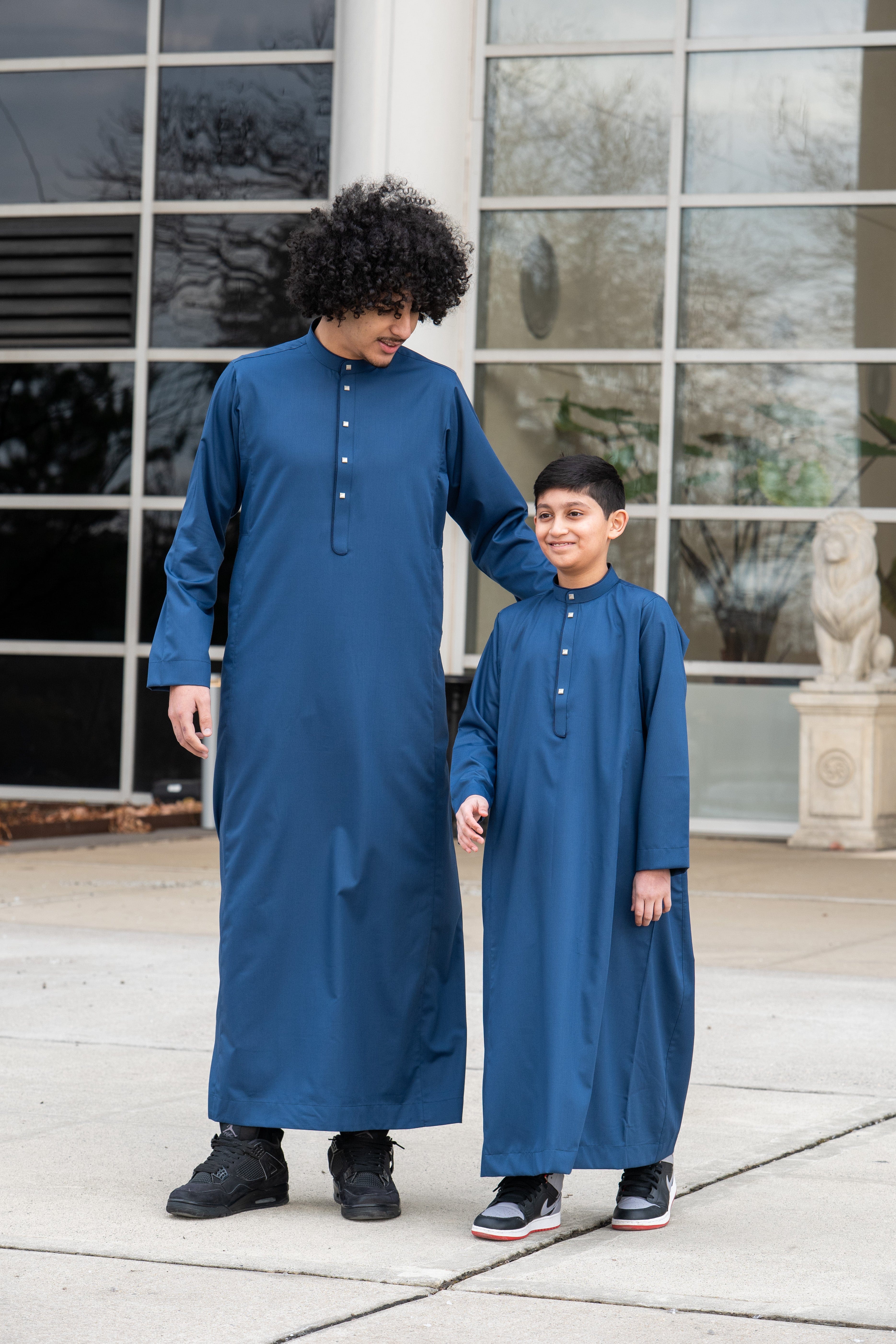 Burdaclothing Kids Thobe 203 Blue (Father & Son)