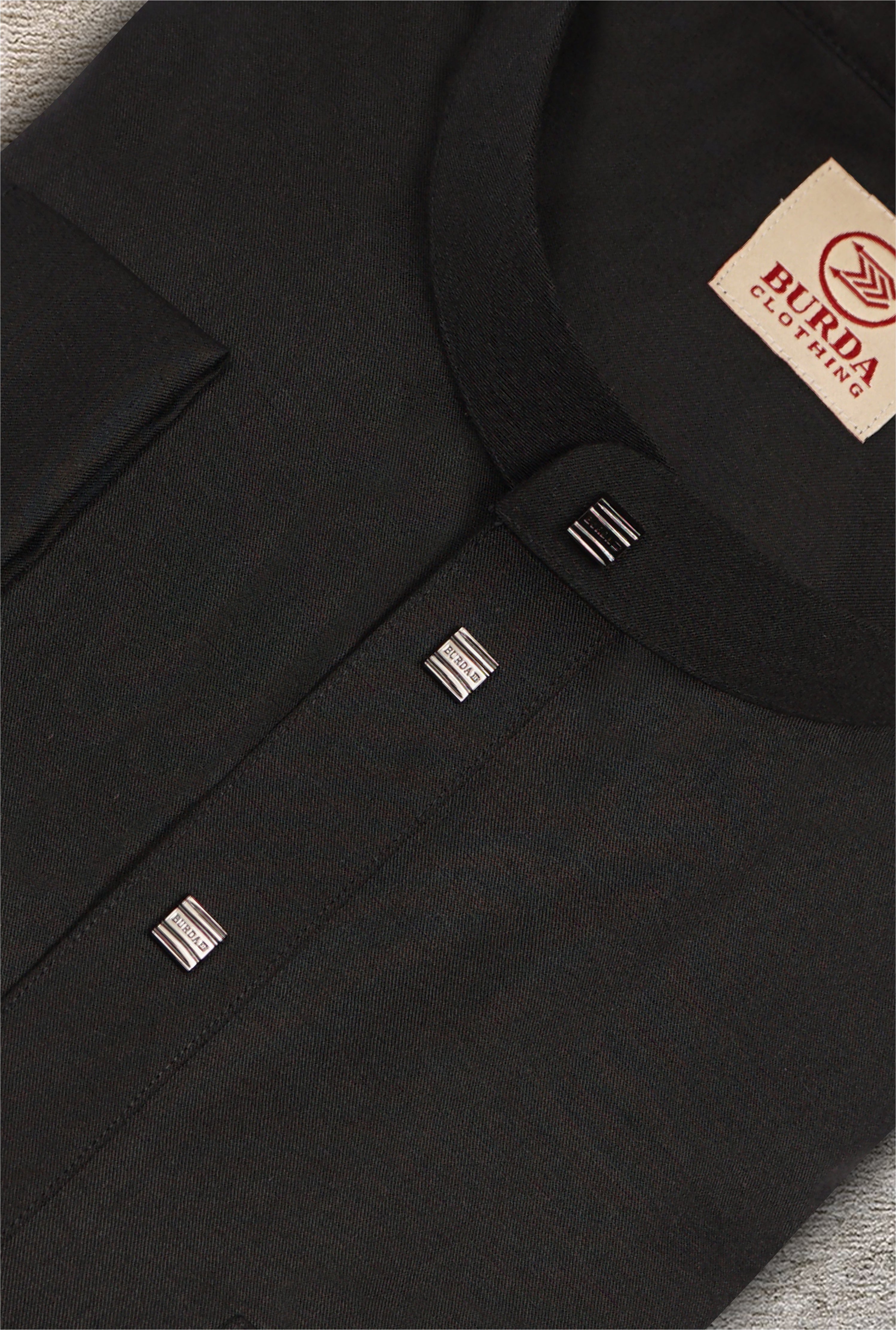 Kids Thobe 205 Black (Father & Son) by Burdaclothing