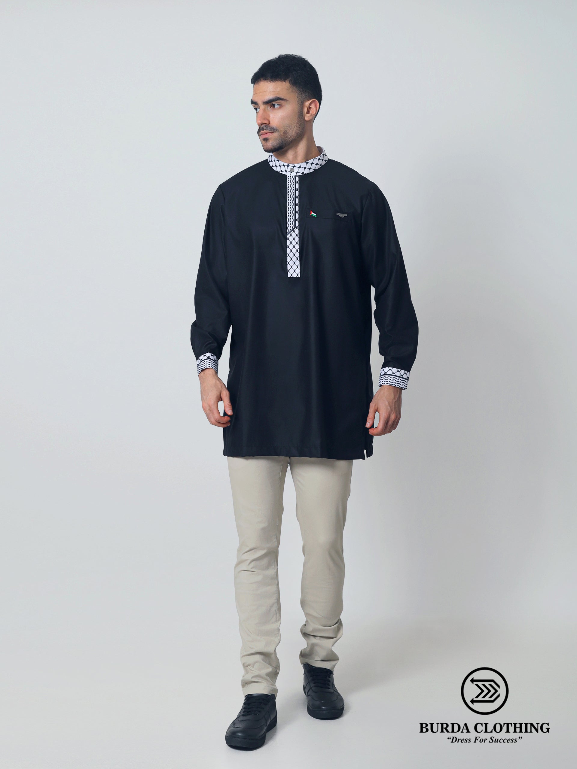 Kufiya Short Kurta by burdaclothing