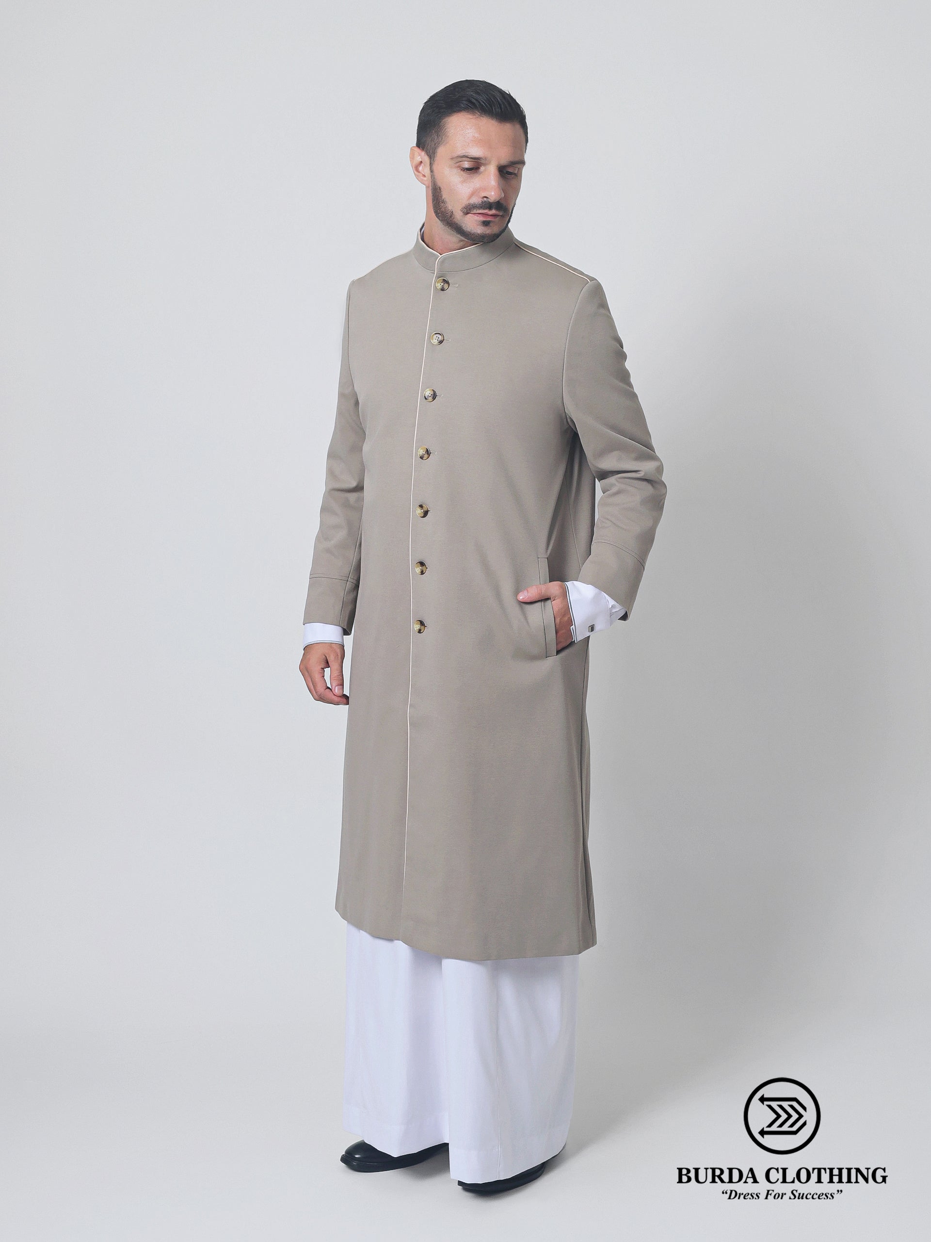 Light Brown Overcoat by Burdaclothing