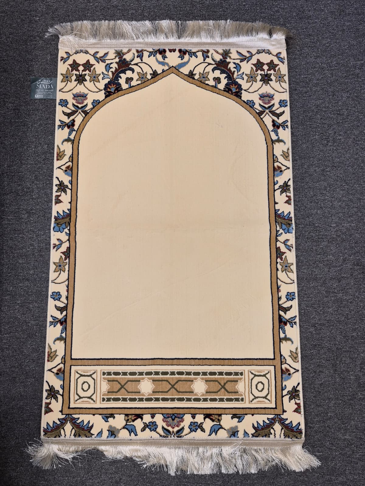 Medina Prayer Rug / Carpet By MADA 1241-Cream by Burdaclothing