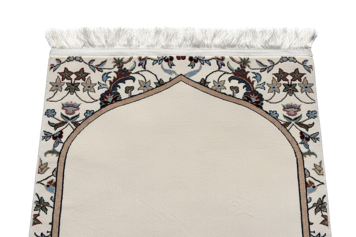 Medina Prayer Rug / Carpet By MADA 1241-Cream by Burdaclothing