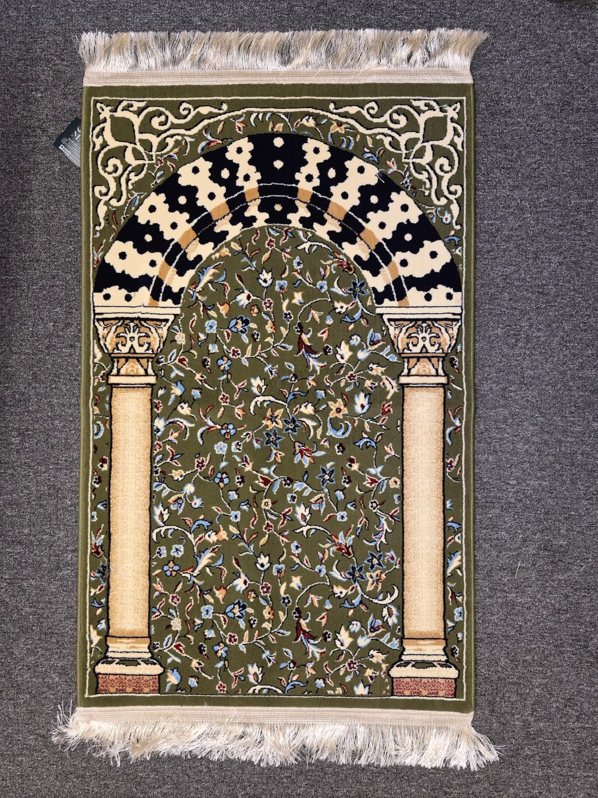 Medina Prayer Rug / Carpet By MADA 2309-Green by Burdaclothing