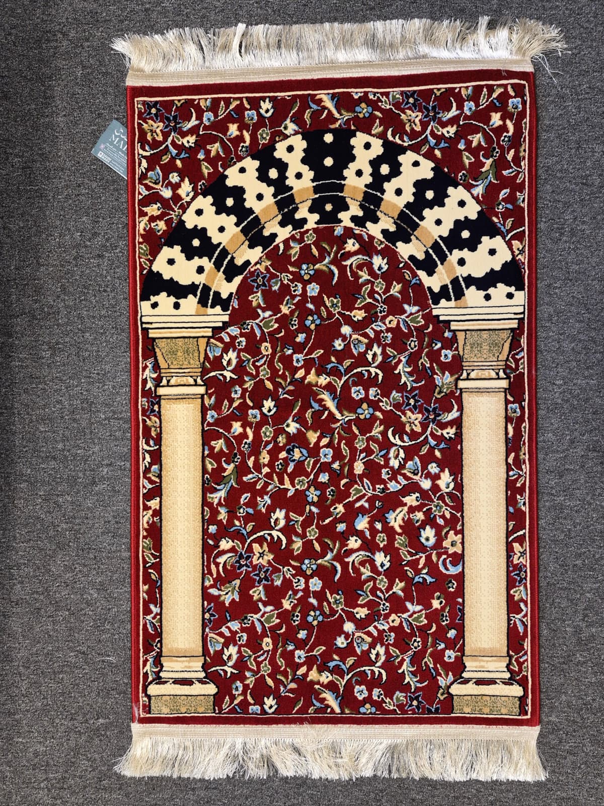Medina Prayer Rug / Carpet By MADA 2309-Red by Burdaclothing