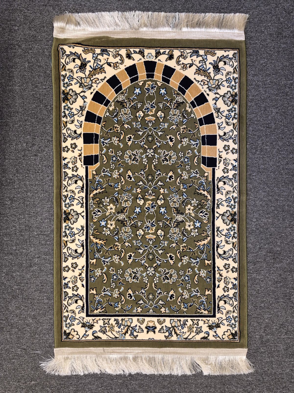 Medina Prayer Rug / Carpet By MADA 2443-Green by Burdaclothing