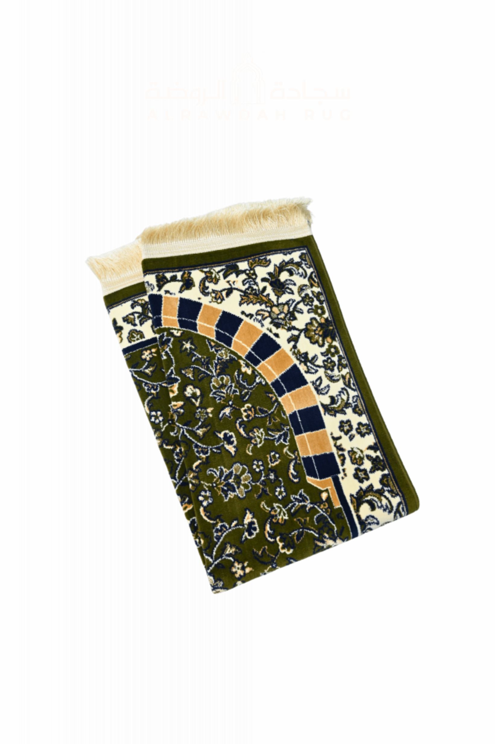 Medina Prayer Rug / Carpet By MADA 2443-Green by Burdaclothing