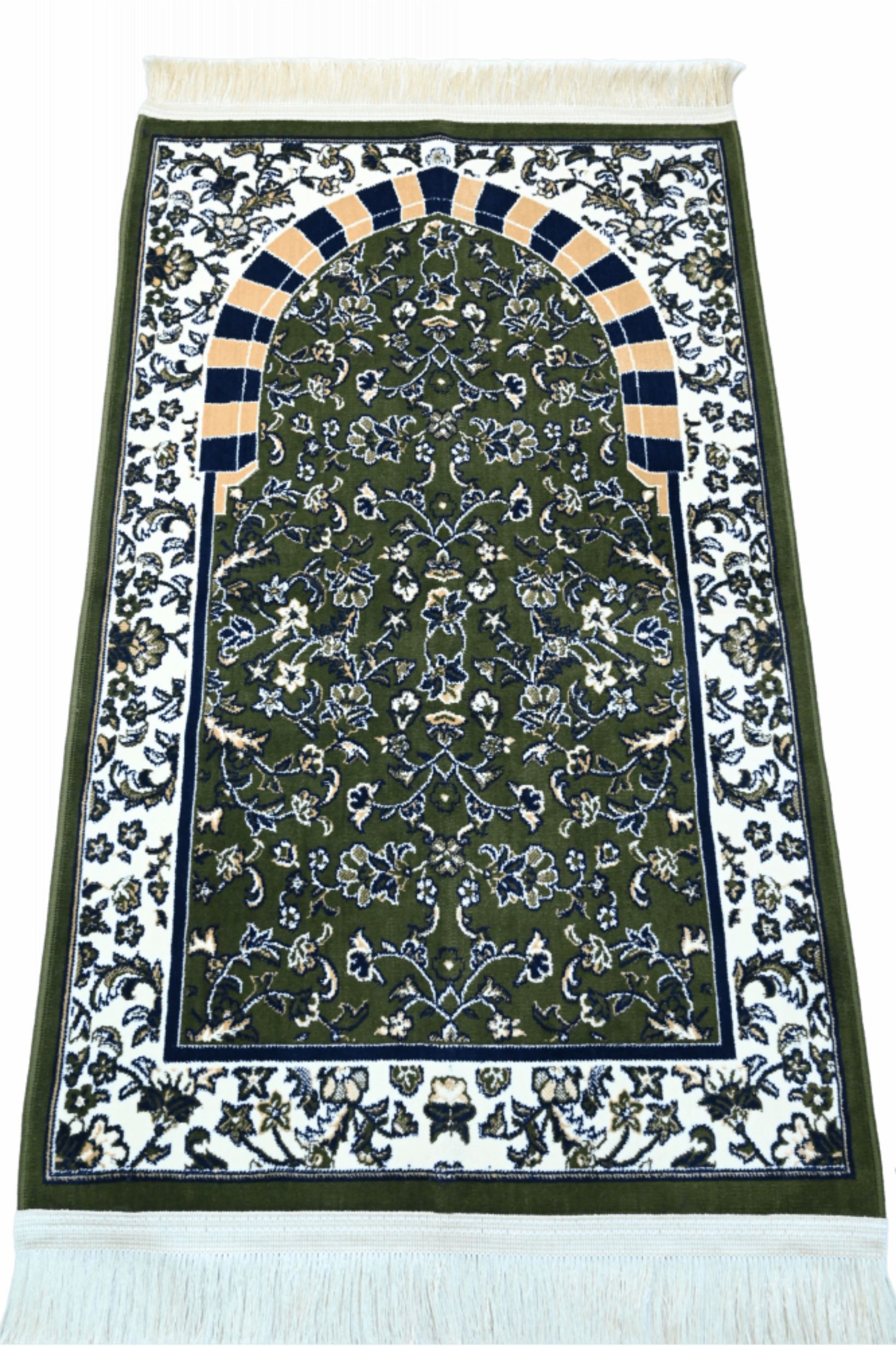 Medina Prayer Rug / Carpet By MADA 2443-Green by Burdaclothing