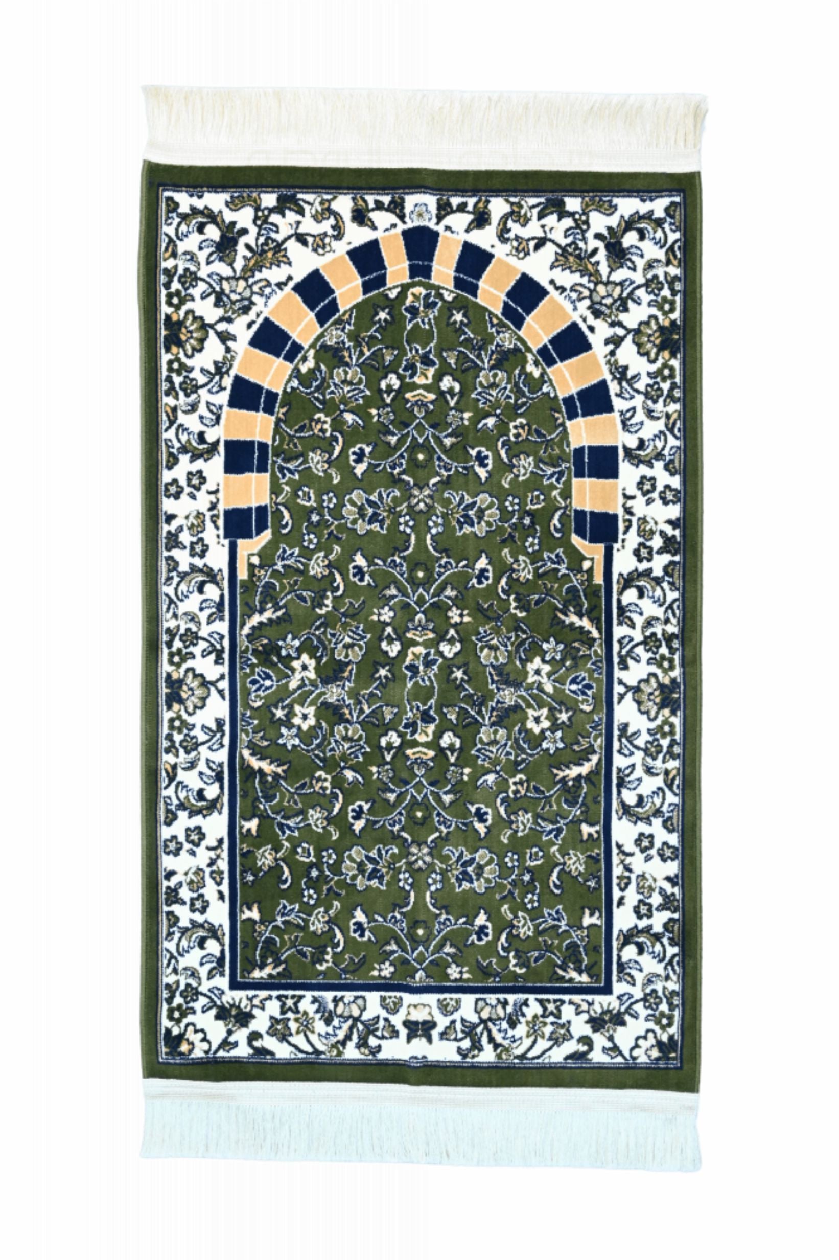 Medina Prayer Rug / Carpet By MADA 2443-Green by Burdaclothing