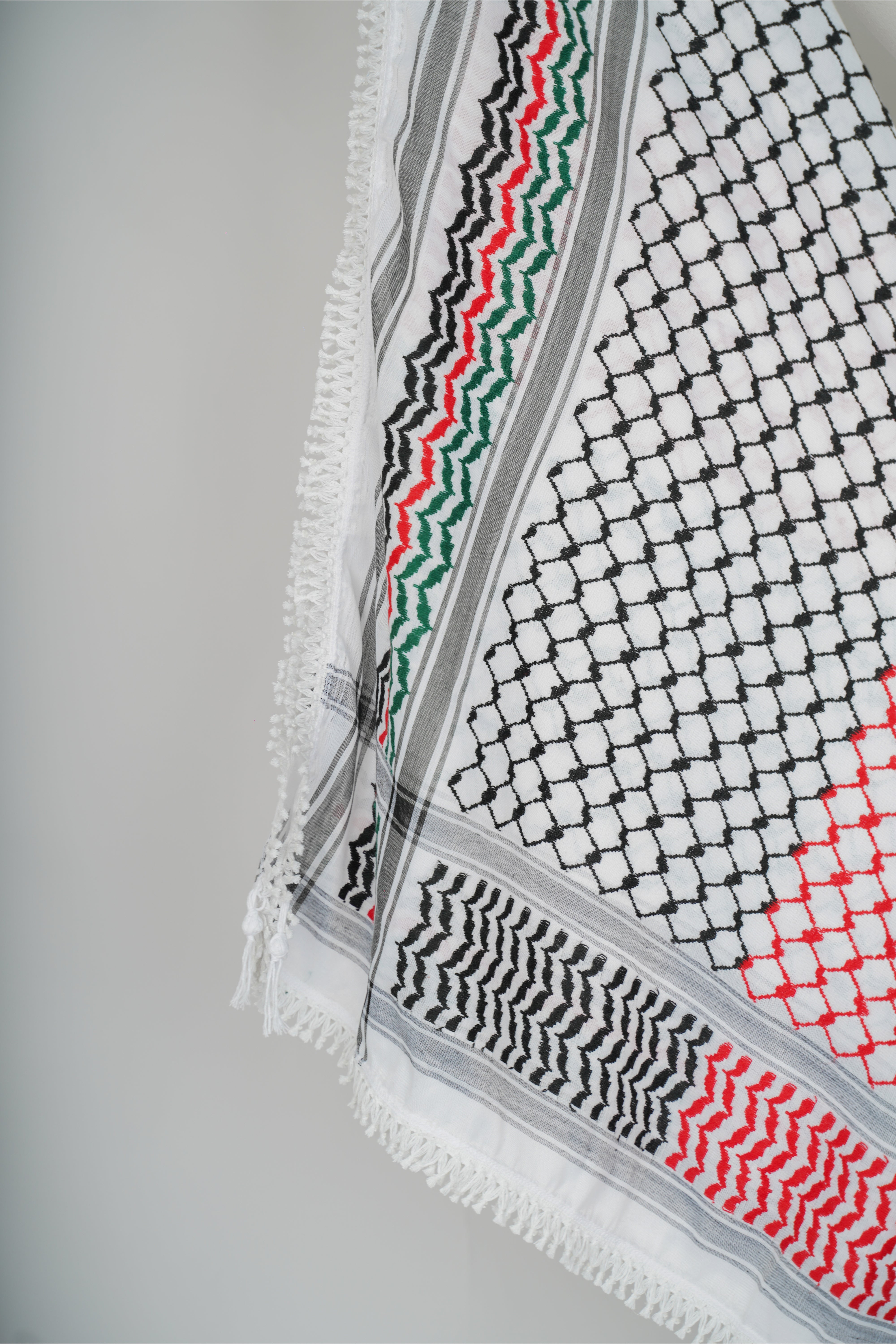 Multicolor Nablus Kufiya by Burdaclothing