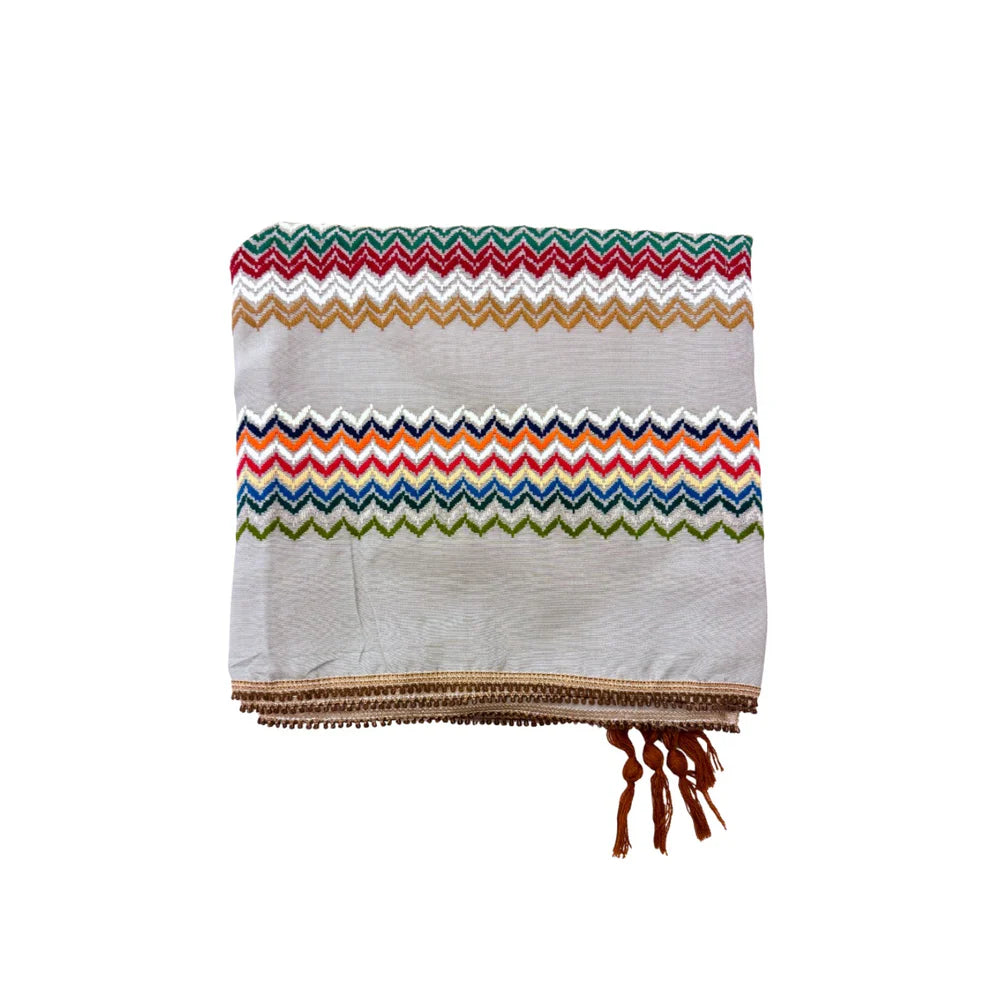 Nablus Kufiya Sea wave Gaza by Burdaclothing