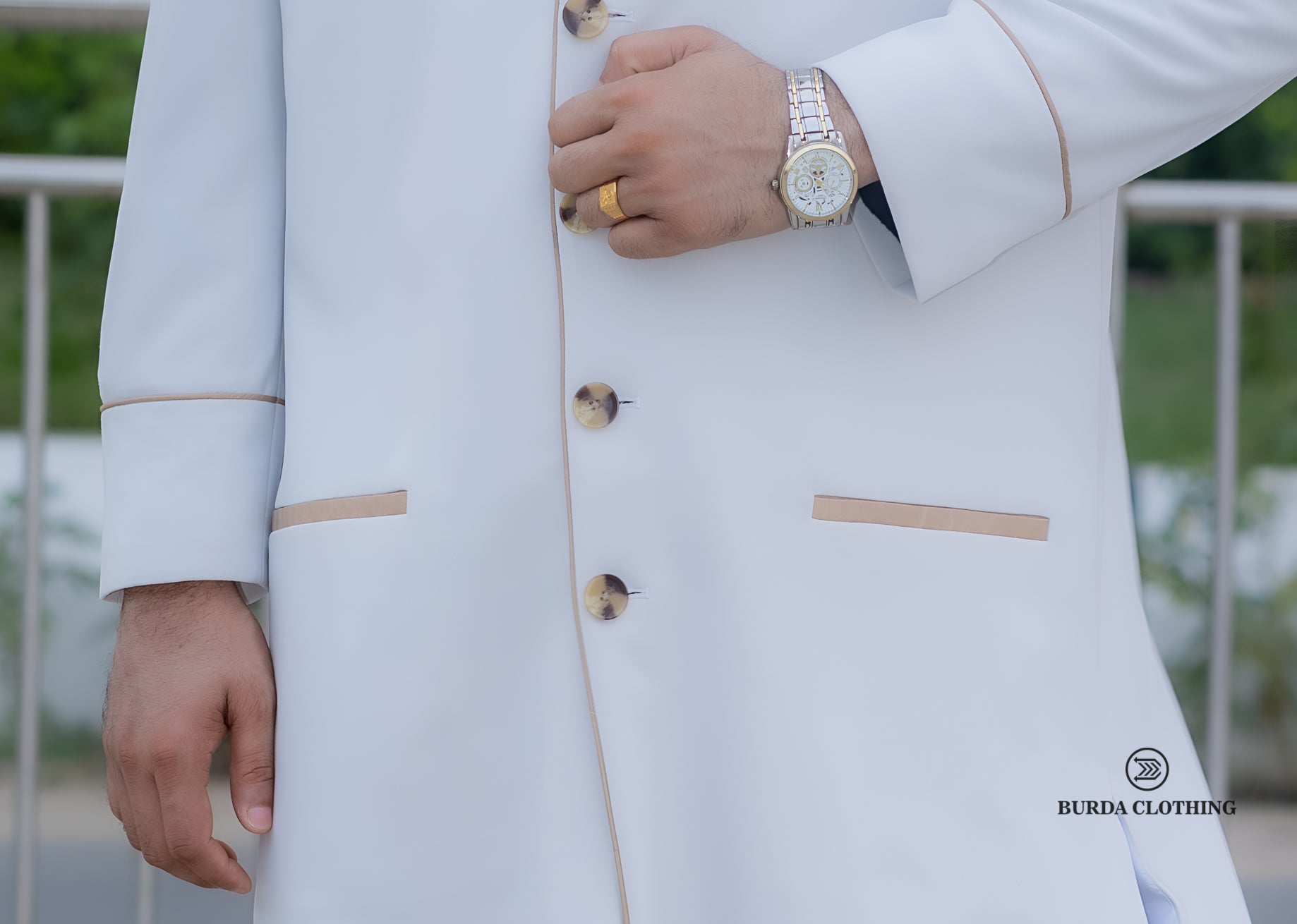 Off White Long Coat by burdaclothing