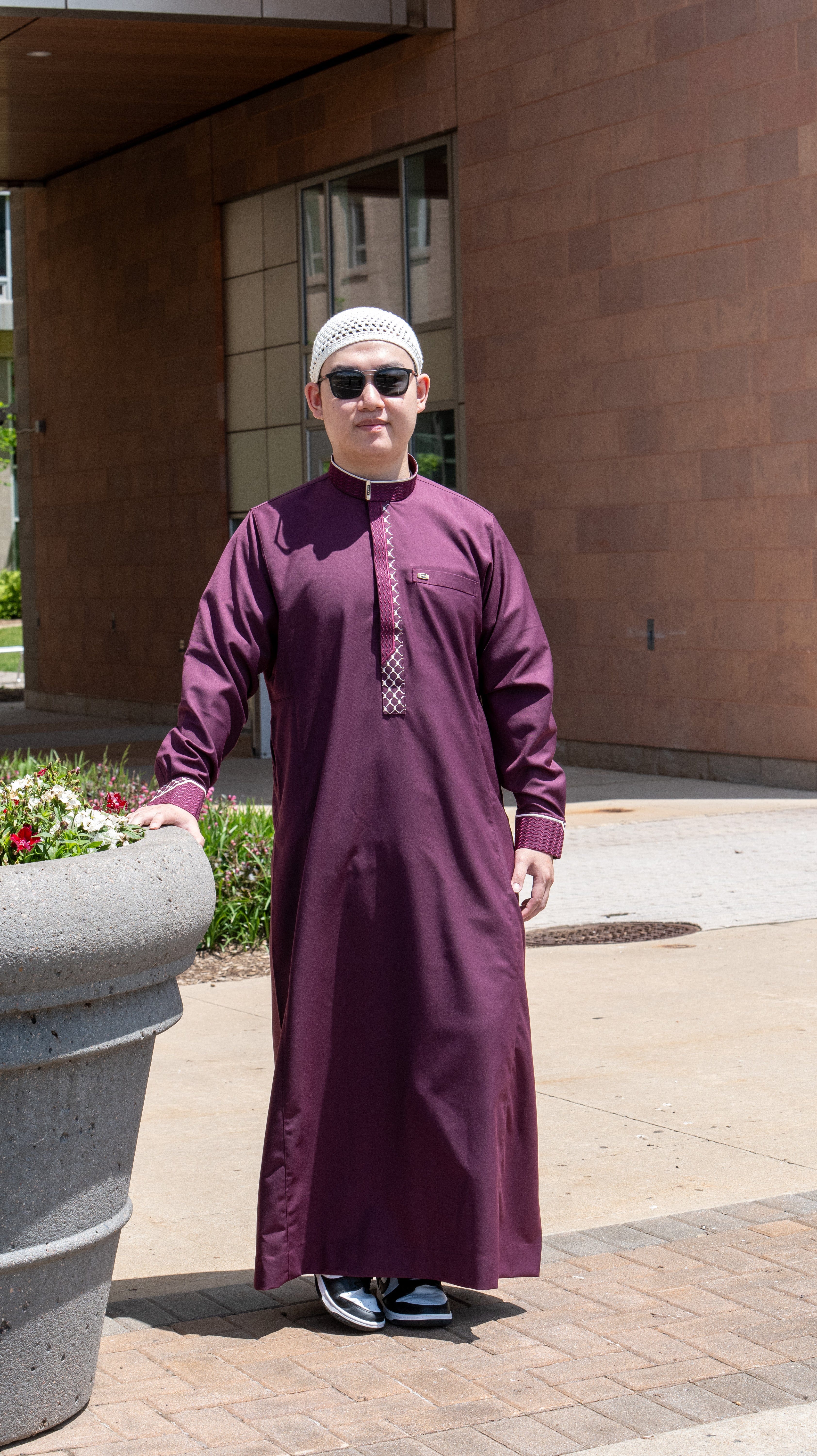 Burdaclothing Palestine Kufiya Premium Thobe 109