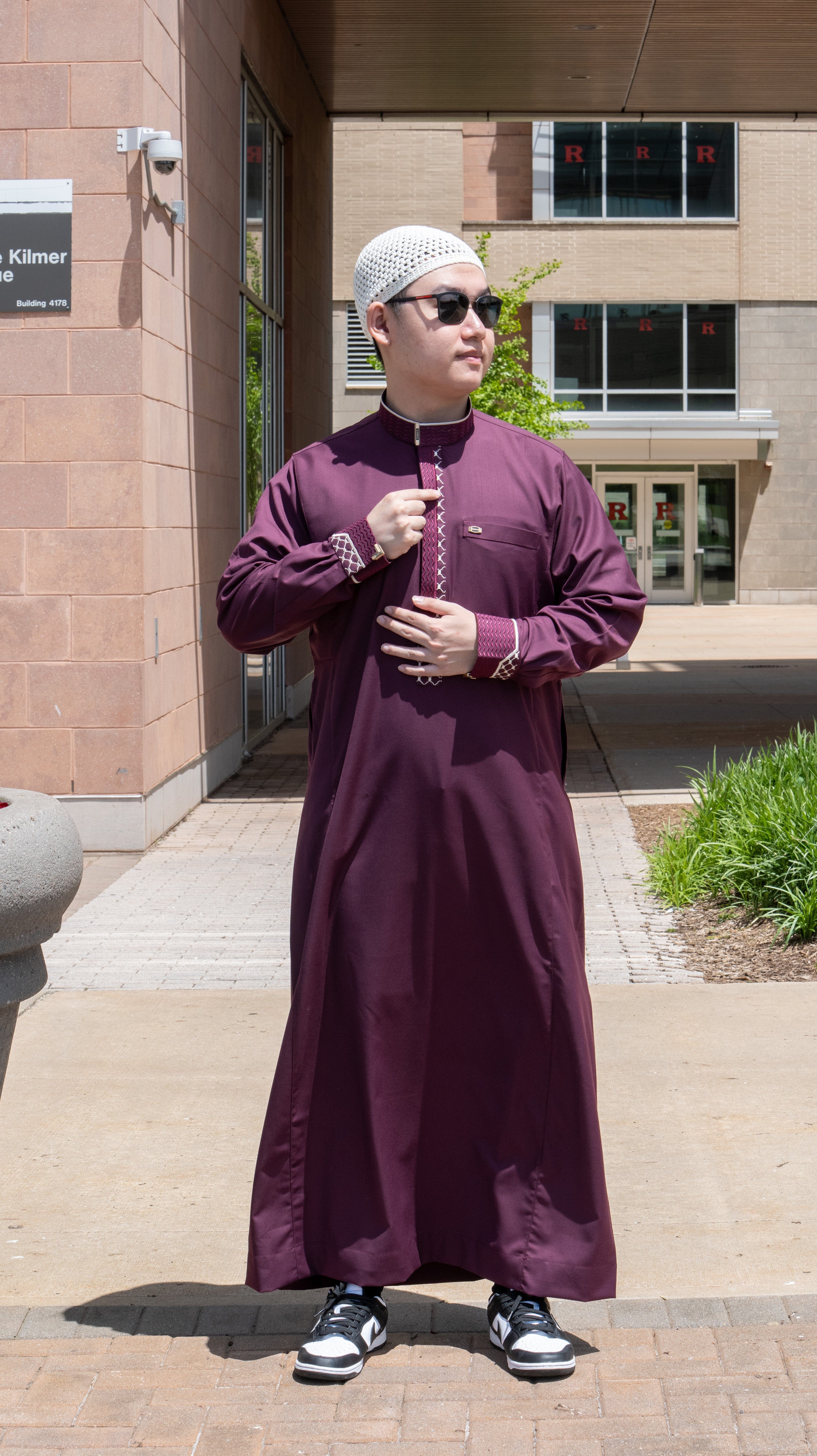 Burdaclothing Palestine Kufiya Premium Thobe 109