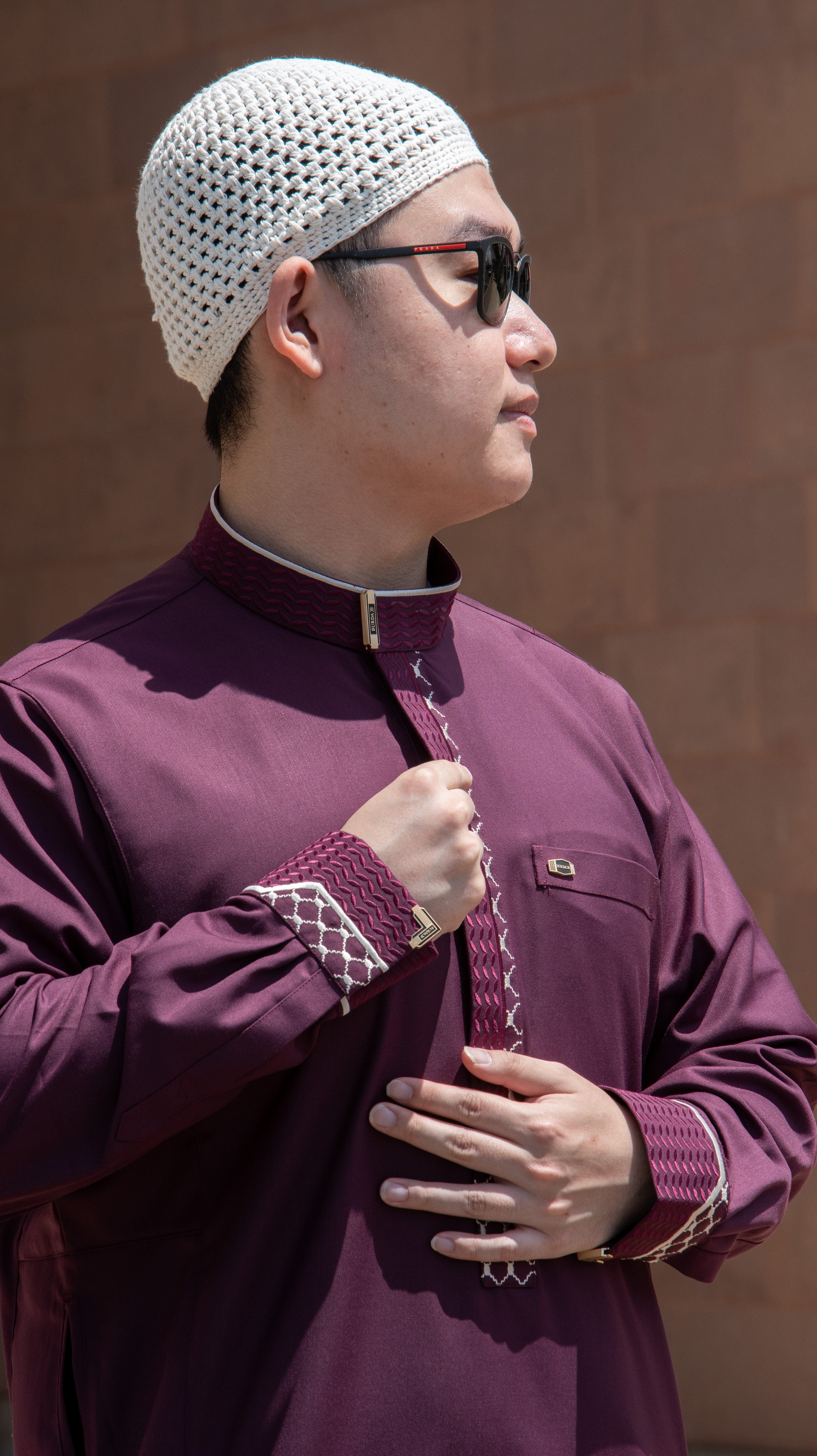 Burdaclothing Palestine Kufiya Premium Thobe 109