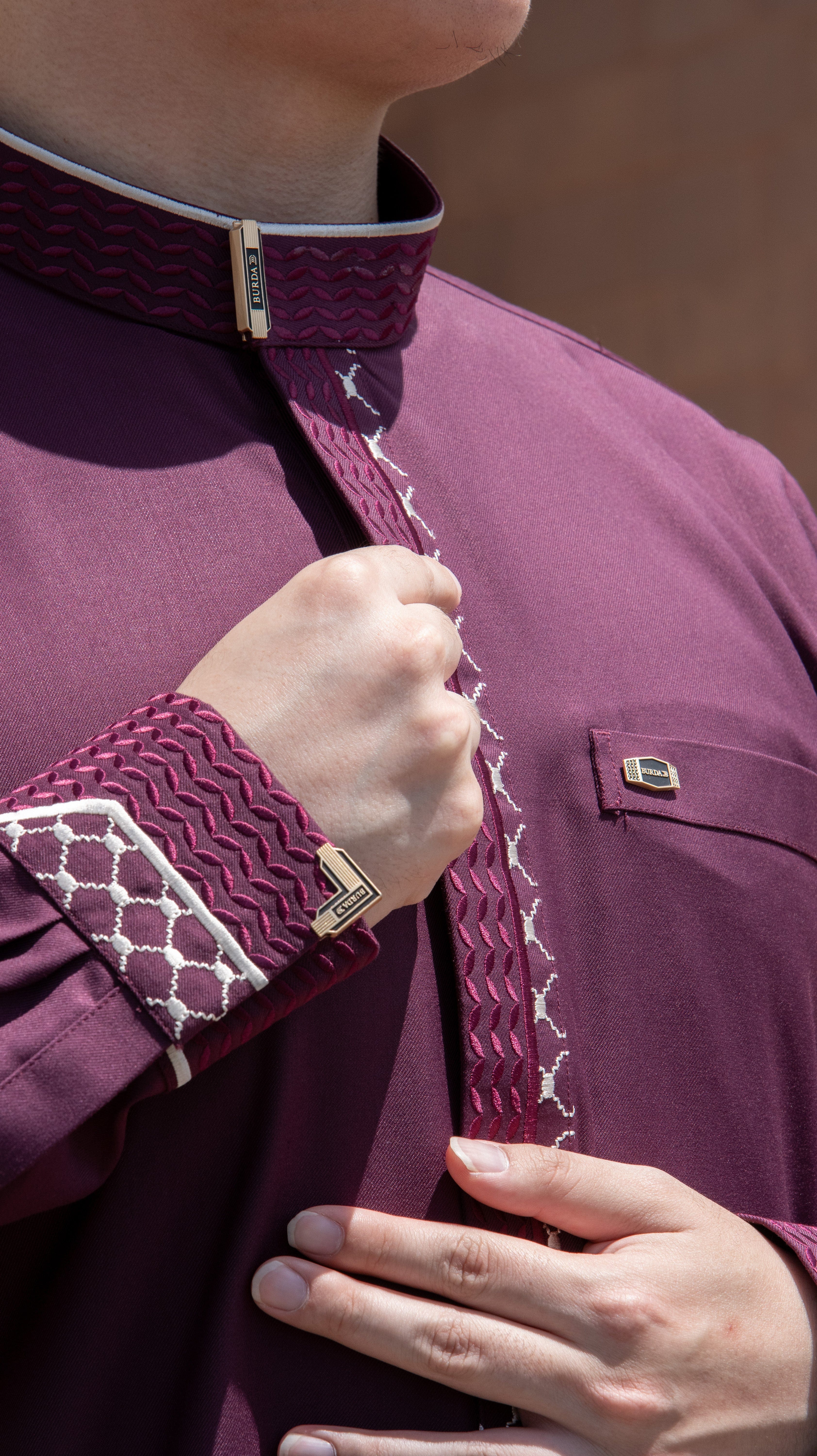 Burdaclothing Palestine Kufiya Premium Thobe 109