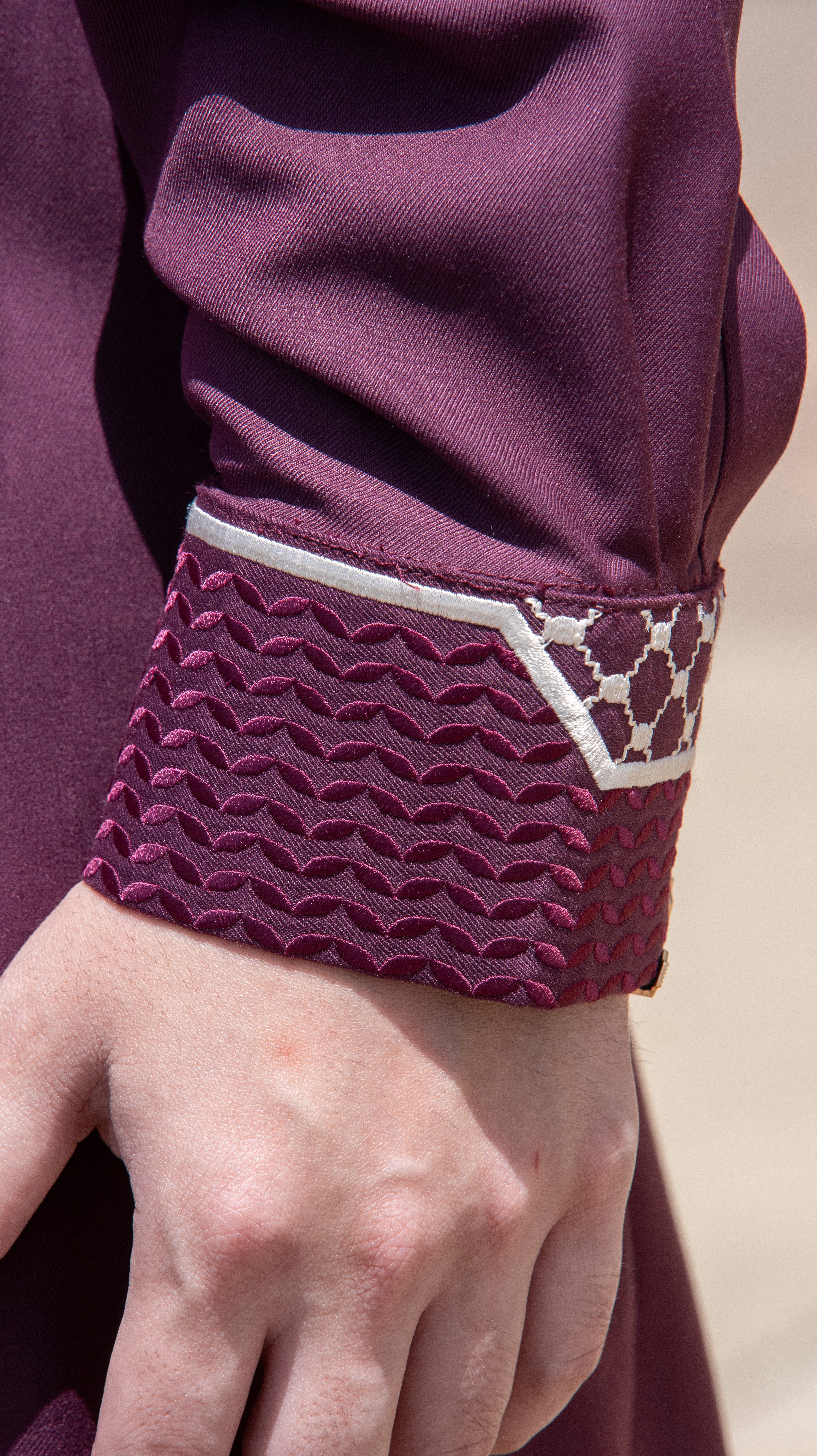 Burdaclothing Palestine Kufiya Premium Thobe 109