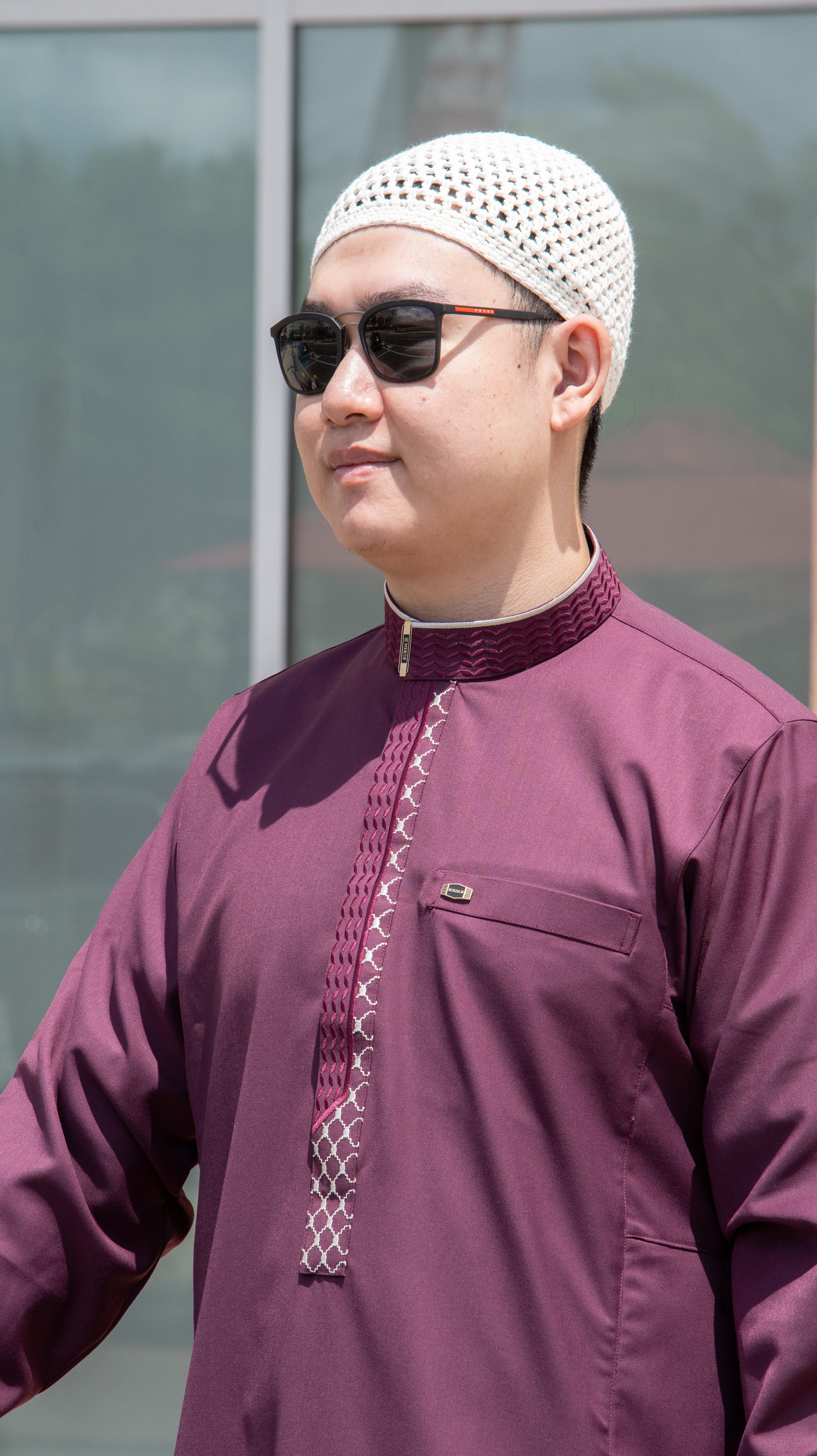 Burdaclothing Palestine Kufiya Premium Thobe 109