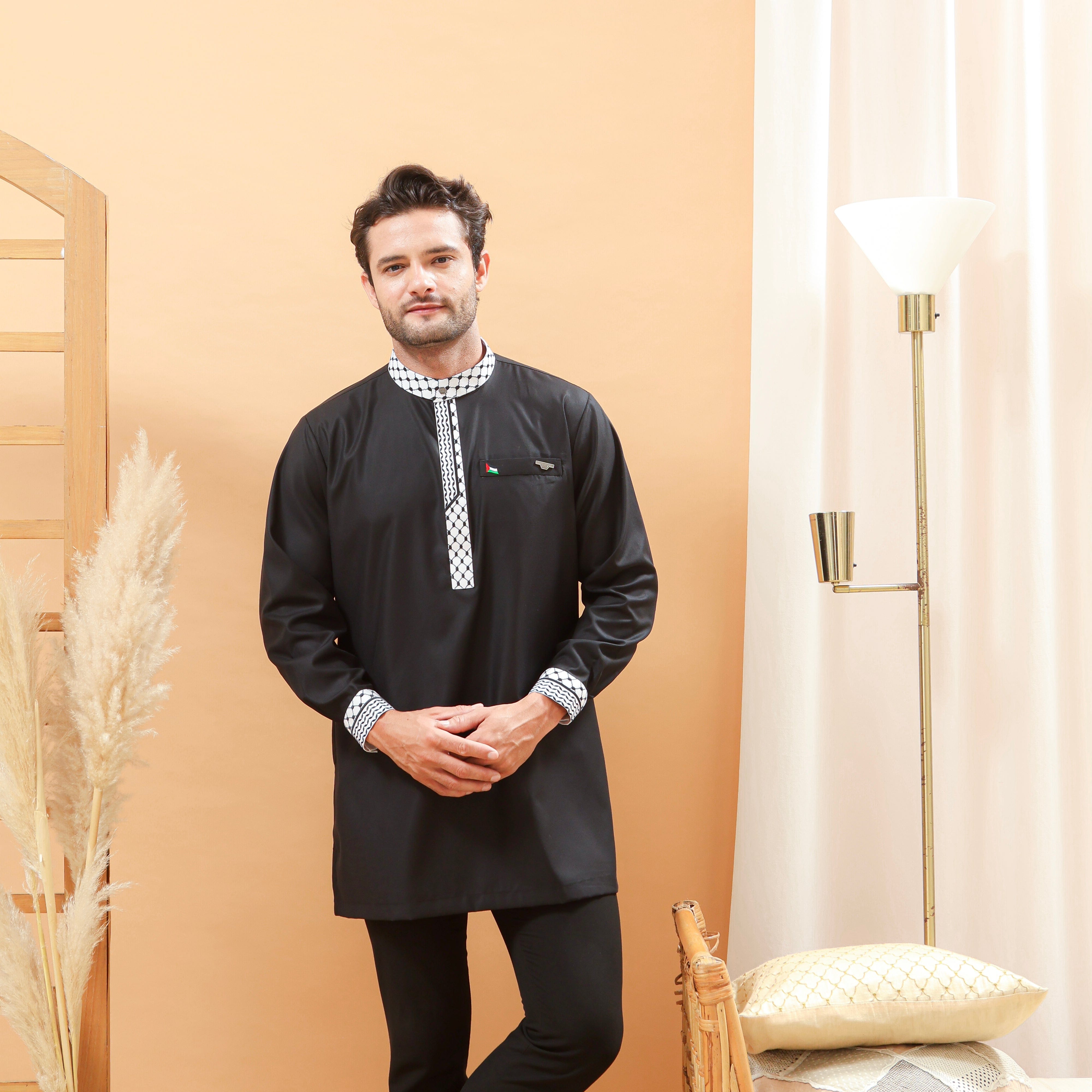 burdaclothing Palestine Premium Short Kurta