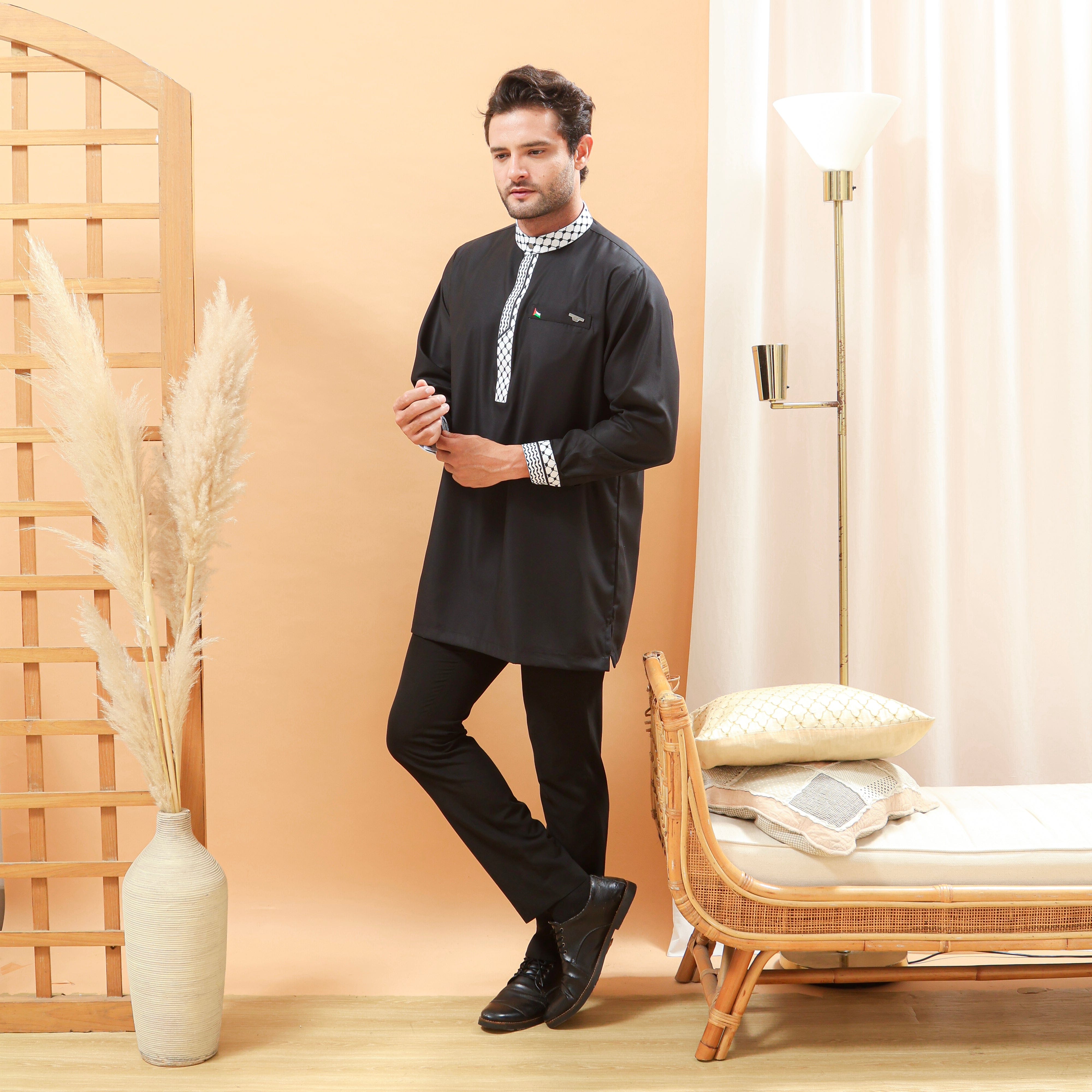 burdaclothing Palestine Premium Short Kurta