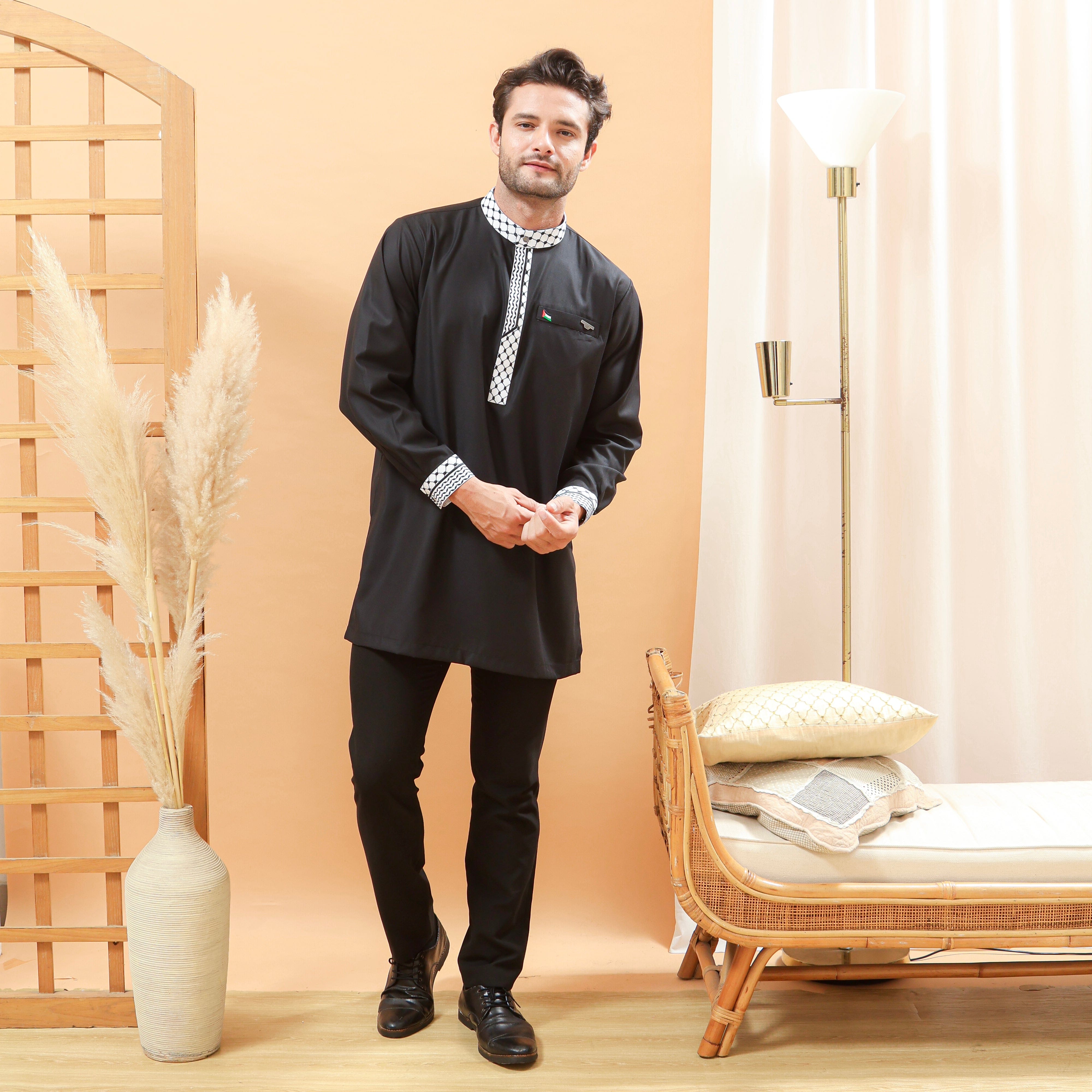 burdaclothing Palestine Premium Short Kurta