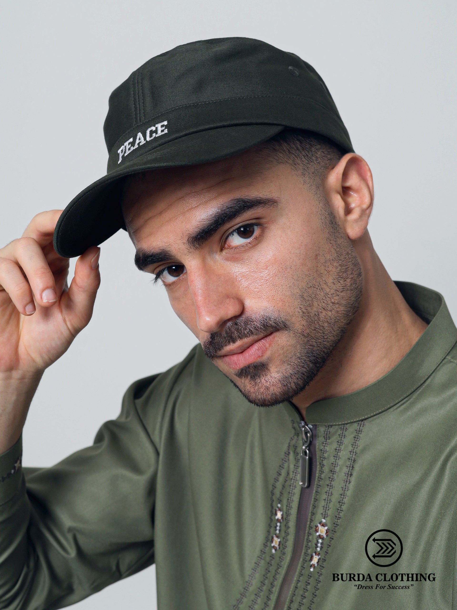 Peace Military Cap by Burdaclothing