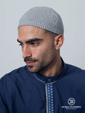 Premium Skull Kufi 02 Light Gray by Burdaclothing