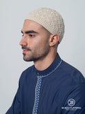 Premium Skull Kufi 03 Beige by Burdaclothing