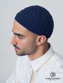 Premium Skull Kufi 03 Navy Blue by Burdaclothing
