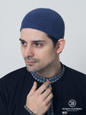 Premium Skull Kufi 04 Navy Blue by Burdaclothing