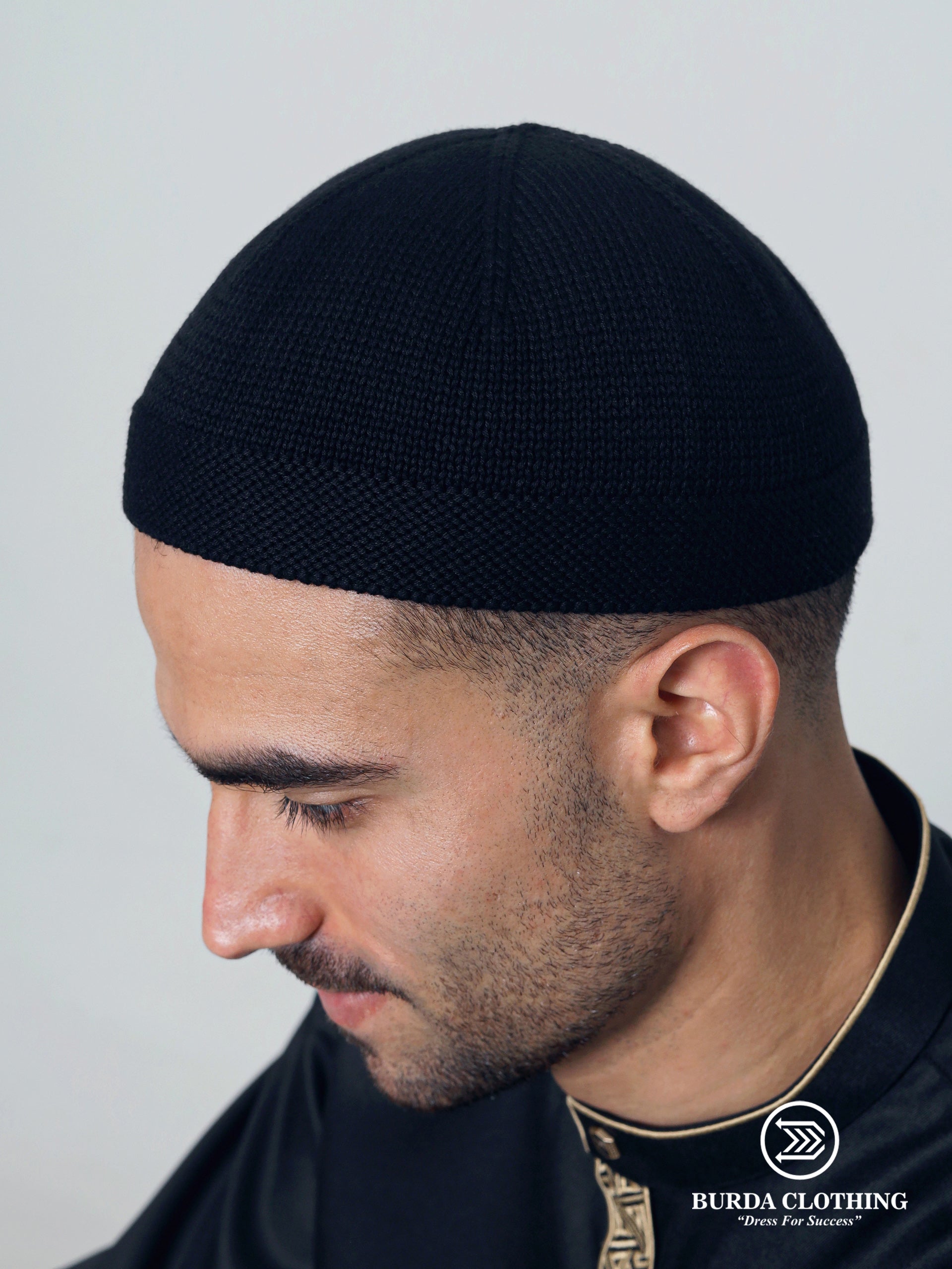 Premium Skull Kufi 05 Black by Burdaclothing