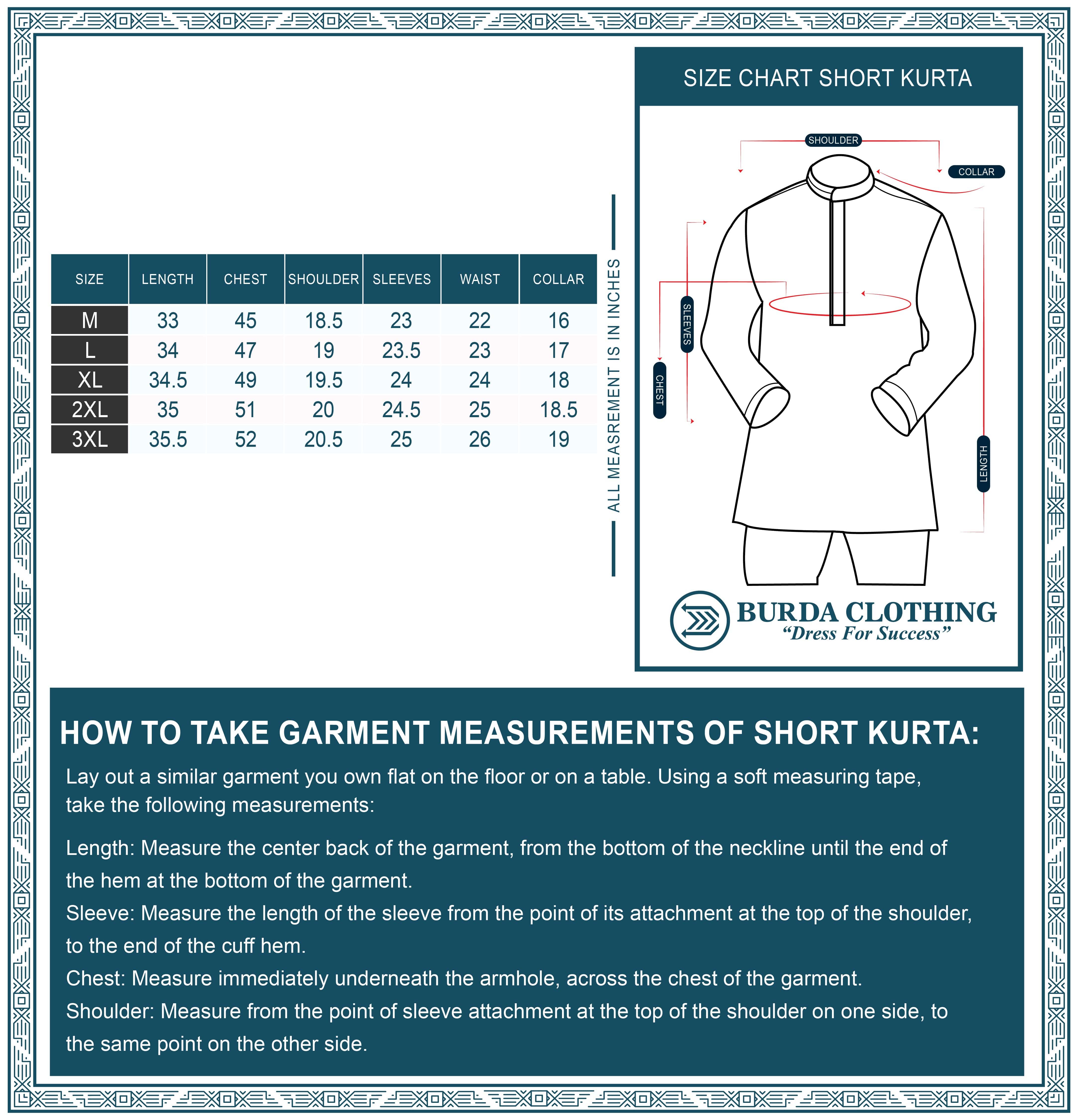 burdaclothing Prince Premium short kurta