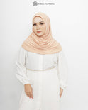 Pull on Hijab (Jersey) Light Peach by Burdaclothing