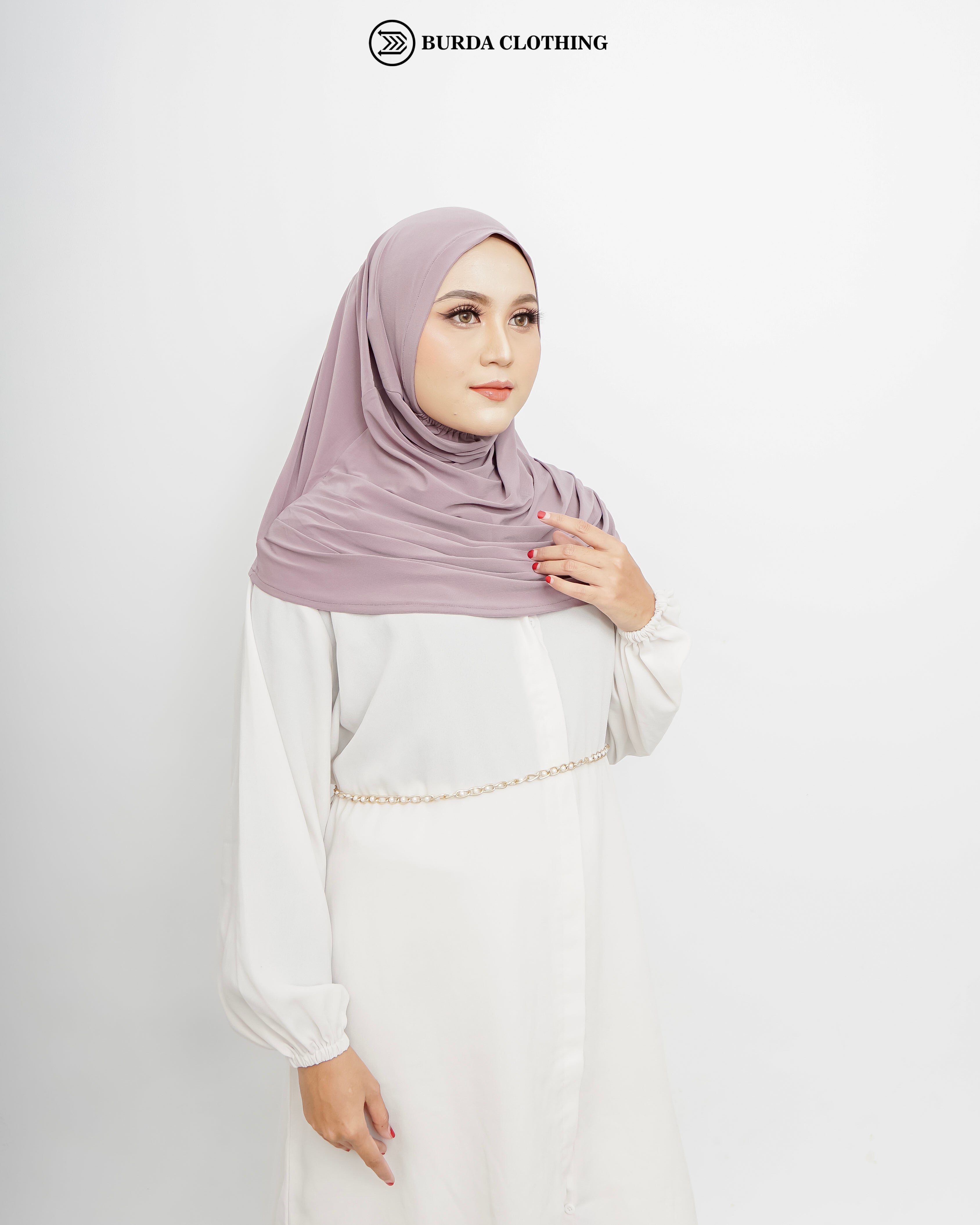 Pull on Hijab (Jersey) Mauve by Burdaclothing