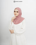 Pull on Hijab with stone (Jersey) Dark Pink by Burdaclothing