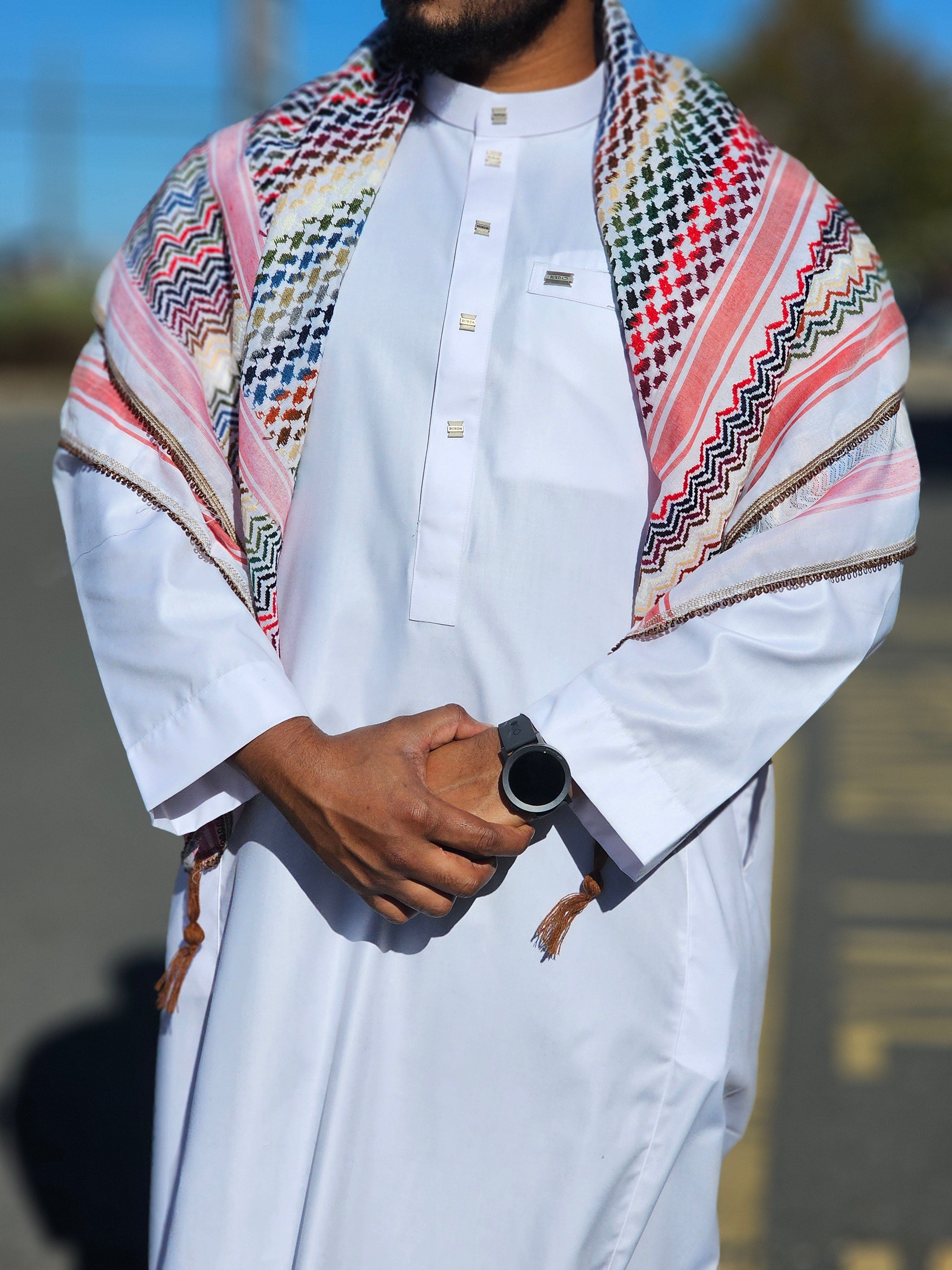 Burdaclothing Rainbow Nablus Kufiya