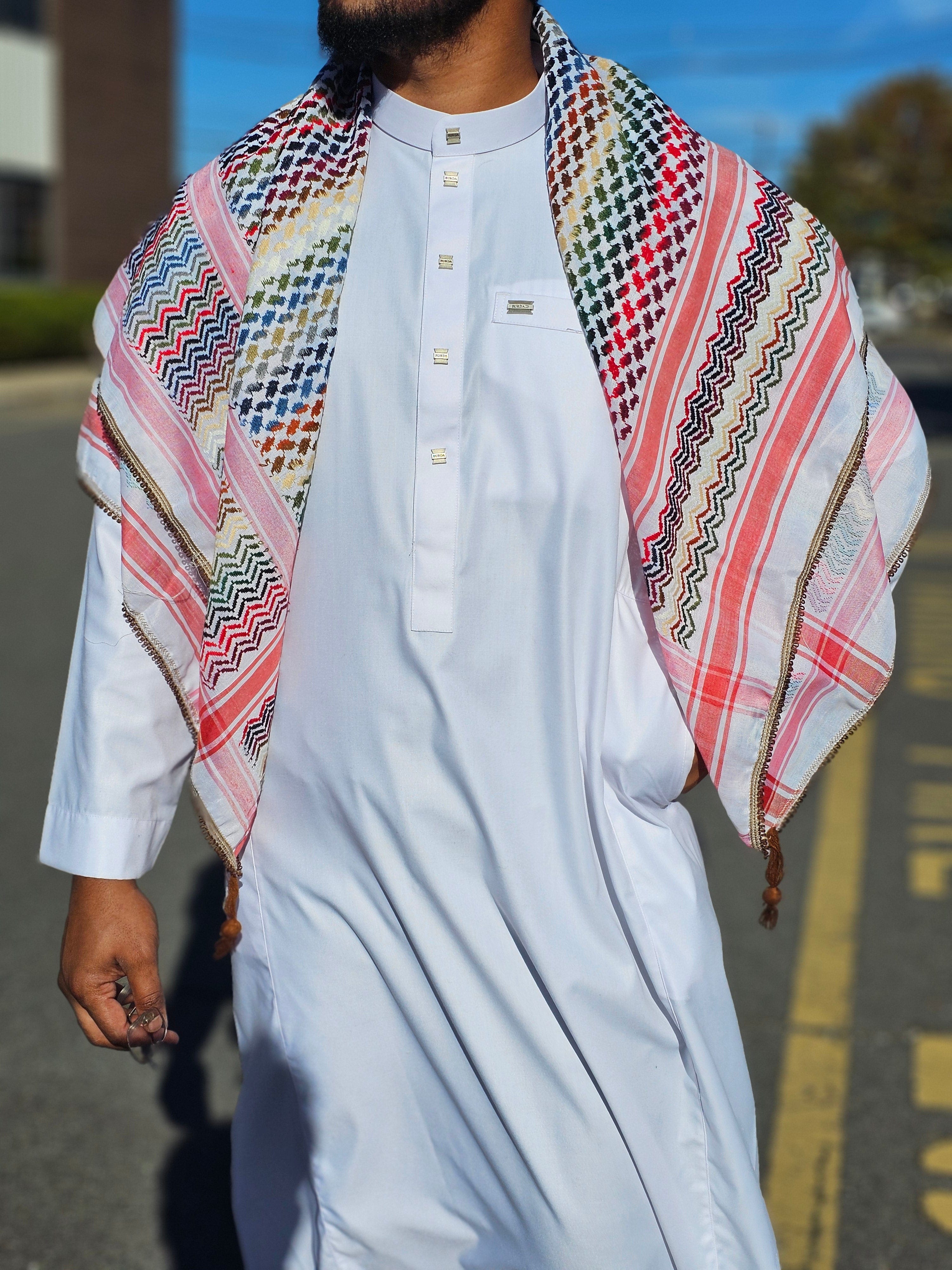 Burdaclothing Rainbow Nablus Kufiya