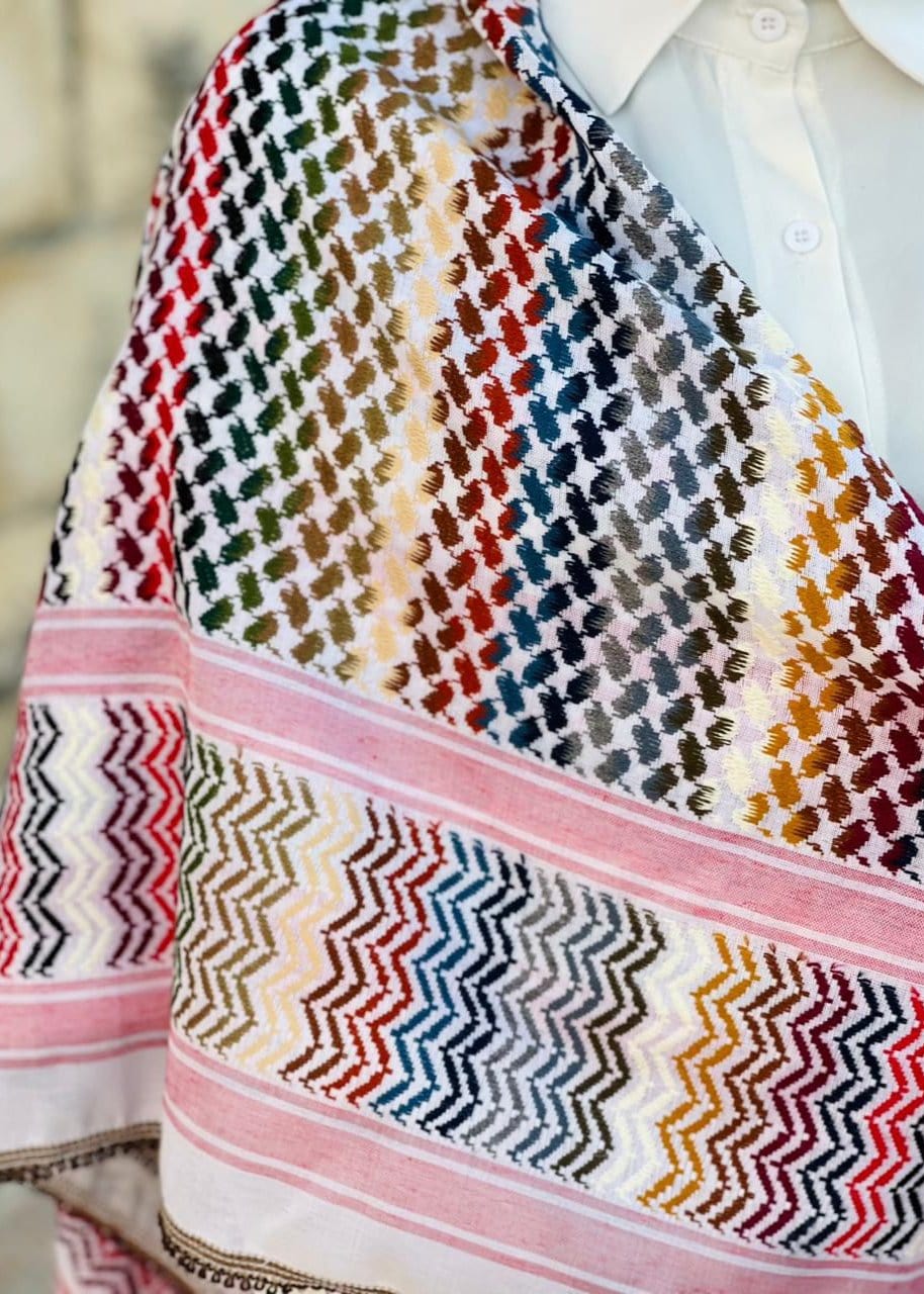 Burdaclothing Rainbow Nablus Kufiya