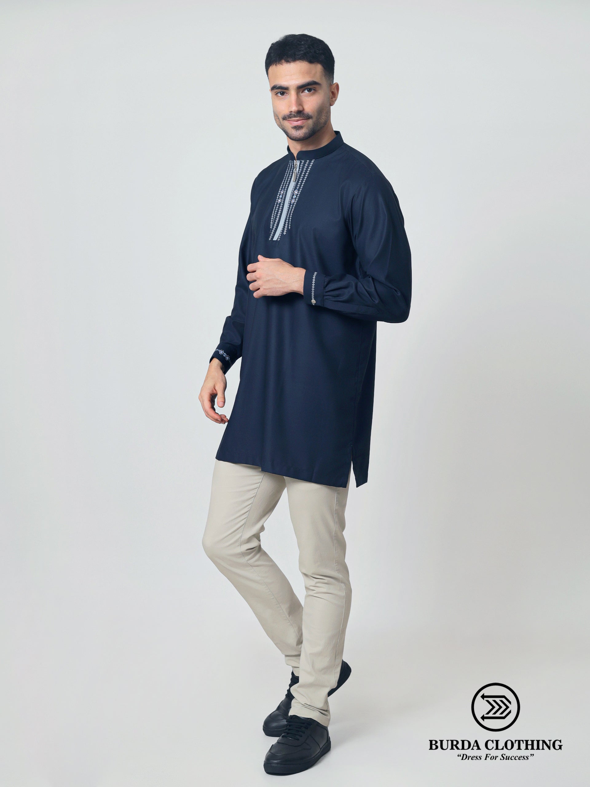 Short Kurta 011 Navy Blue by burdaclothing