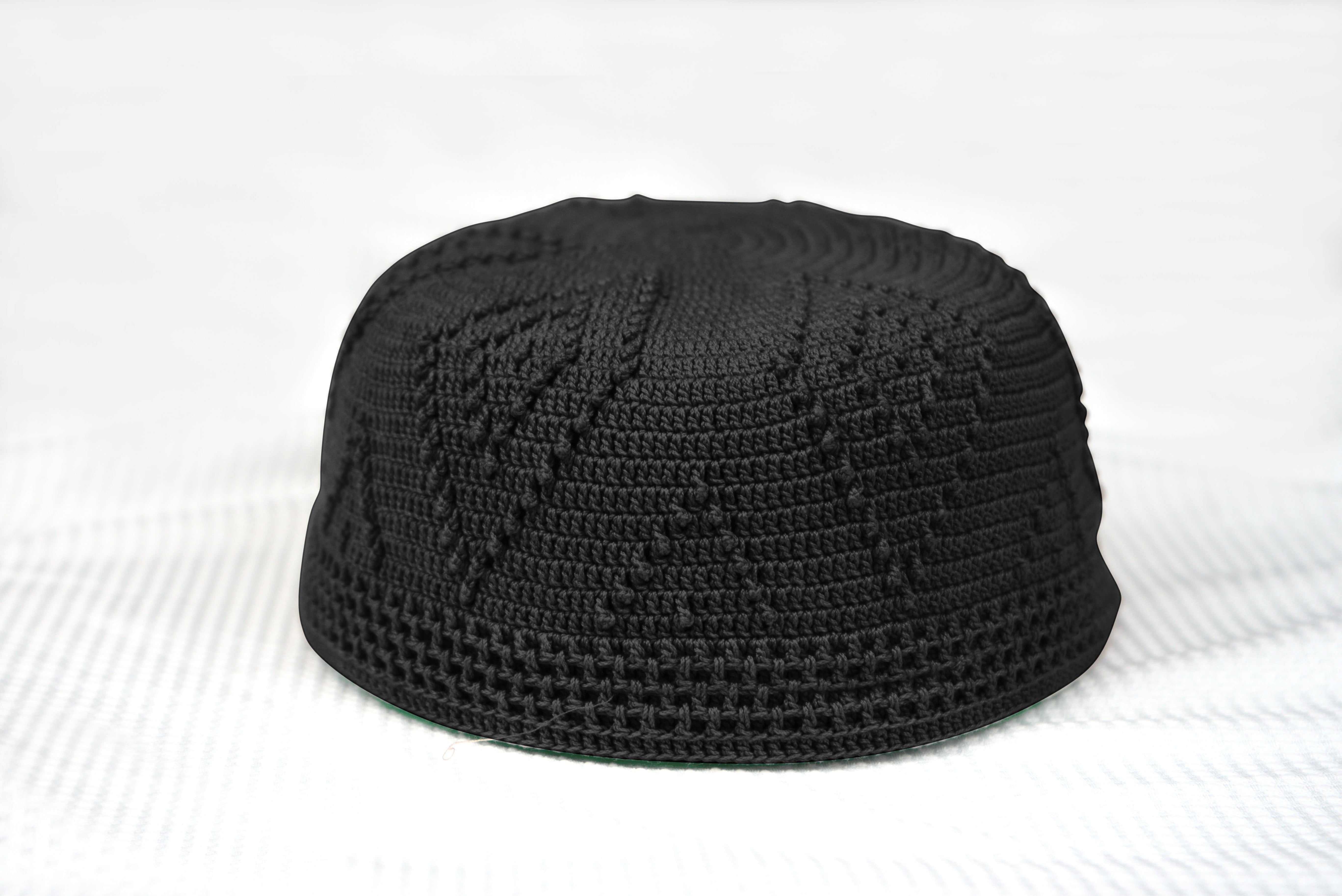 Skull Knit Cotton Kufi by Burdaclothing