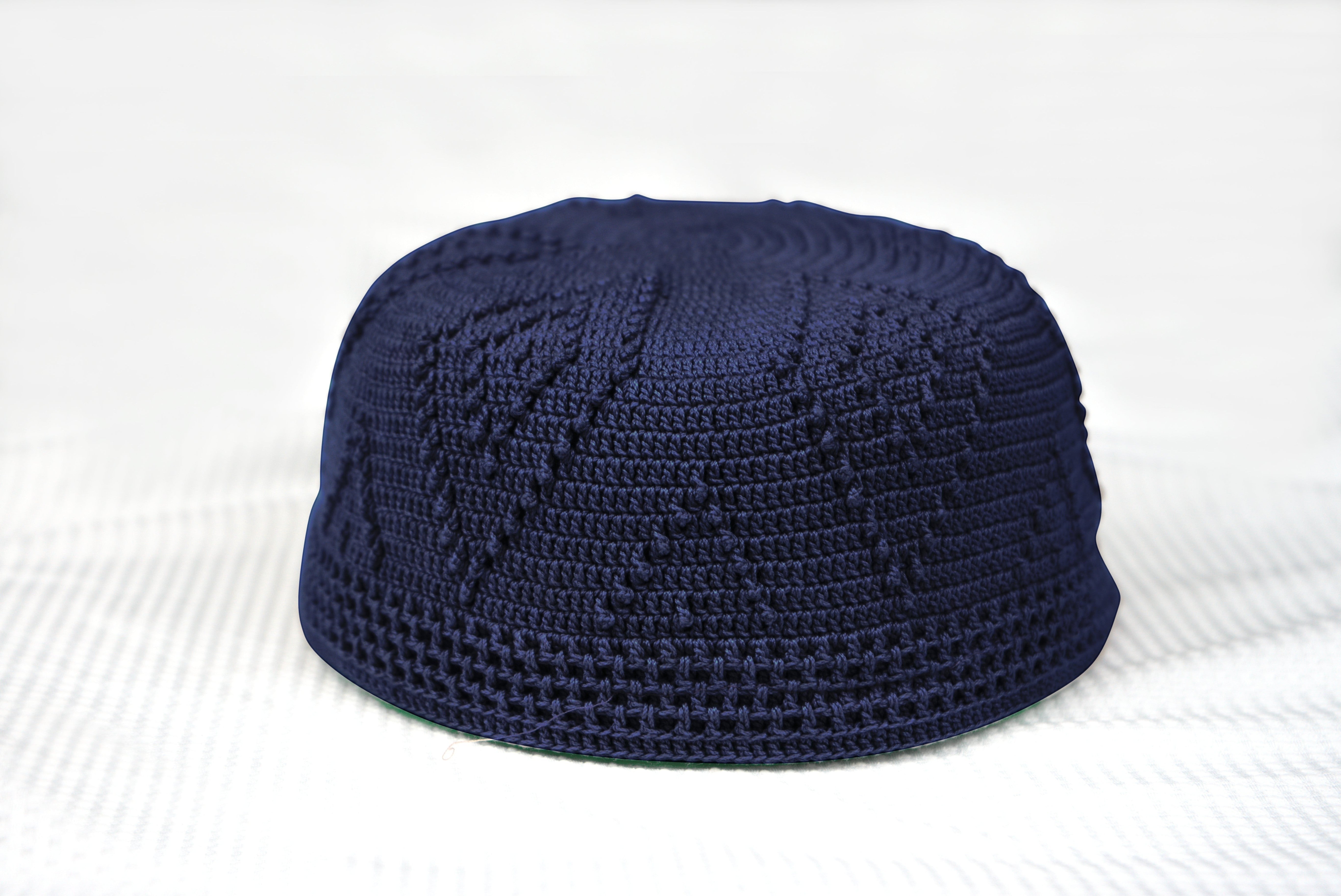 Skull Knit Cotton Kufi by Burdaclothing
