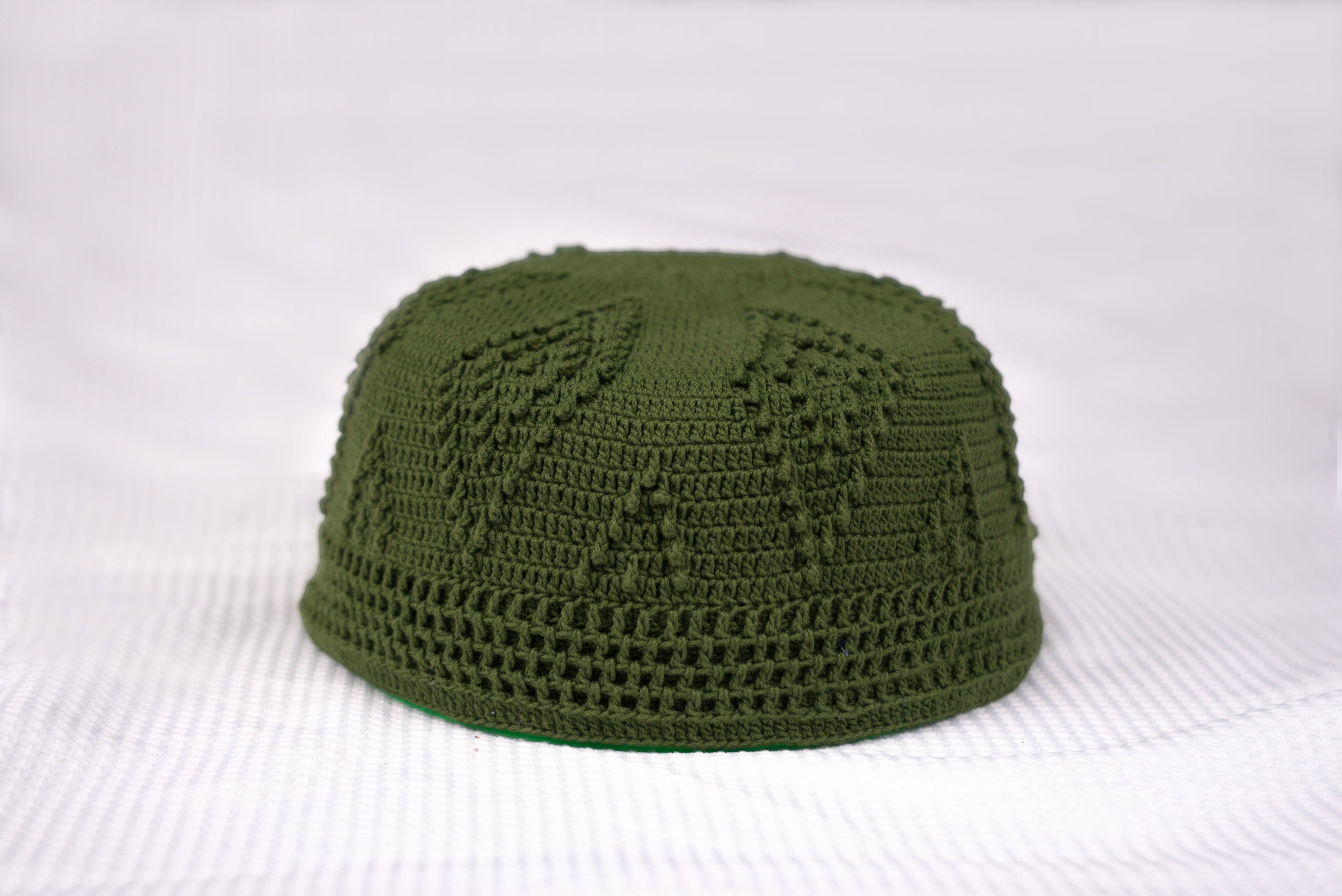 Skull Knit Cotton Kufi by Burdaclothing