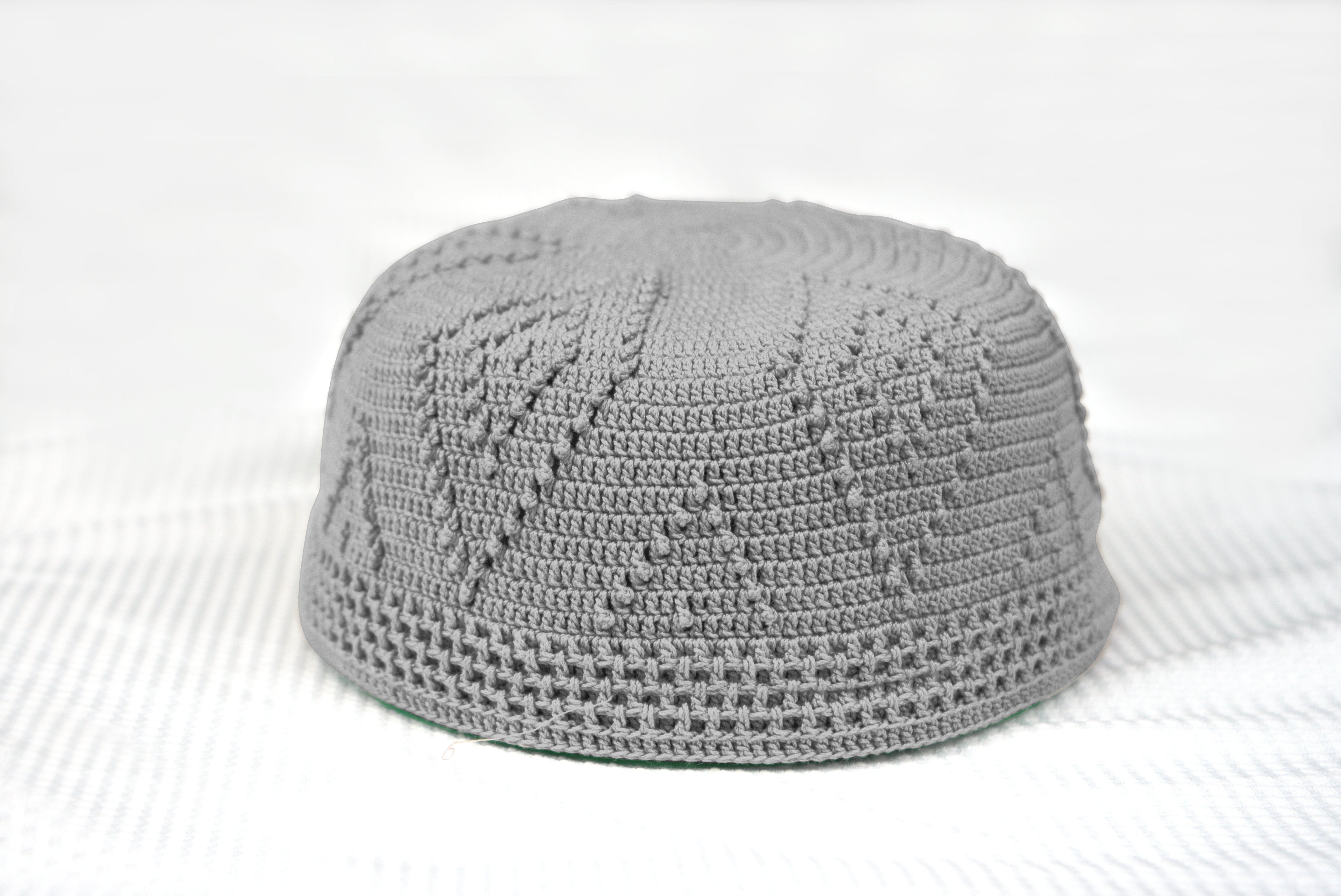 Skull Knit Cotton Kufi by Burdaclothing