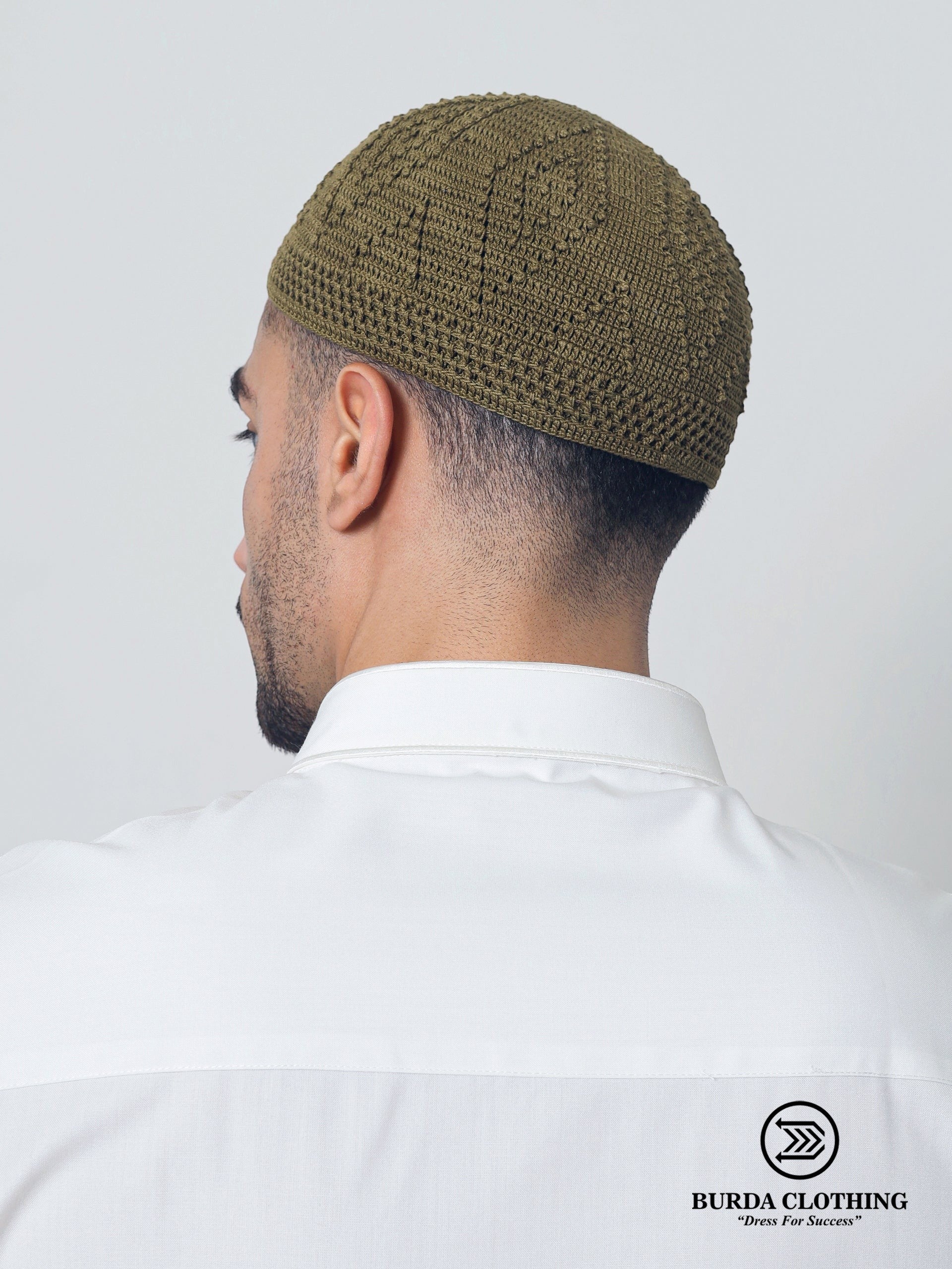 Skull Knit Cotton Kufi by Burdaclothing