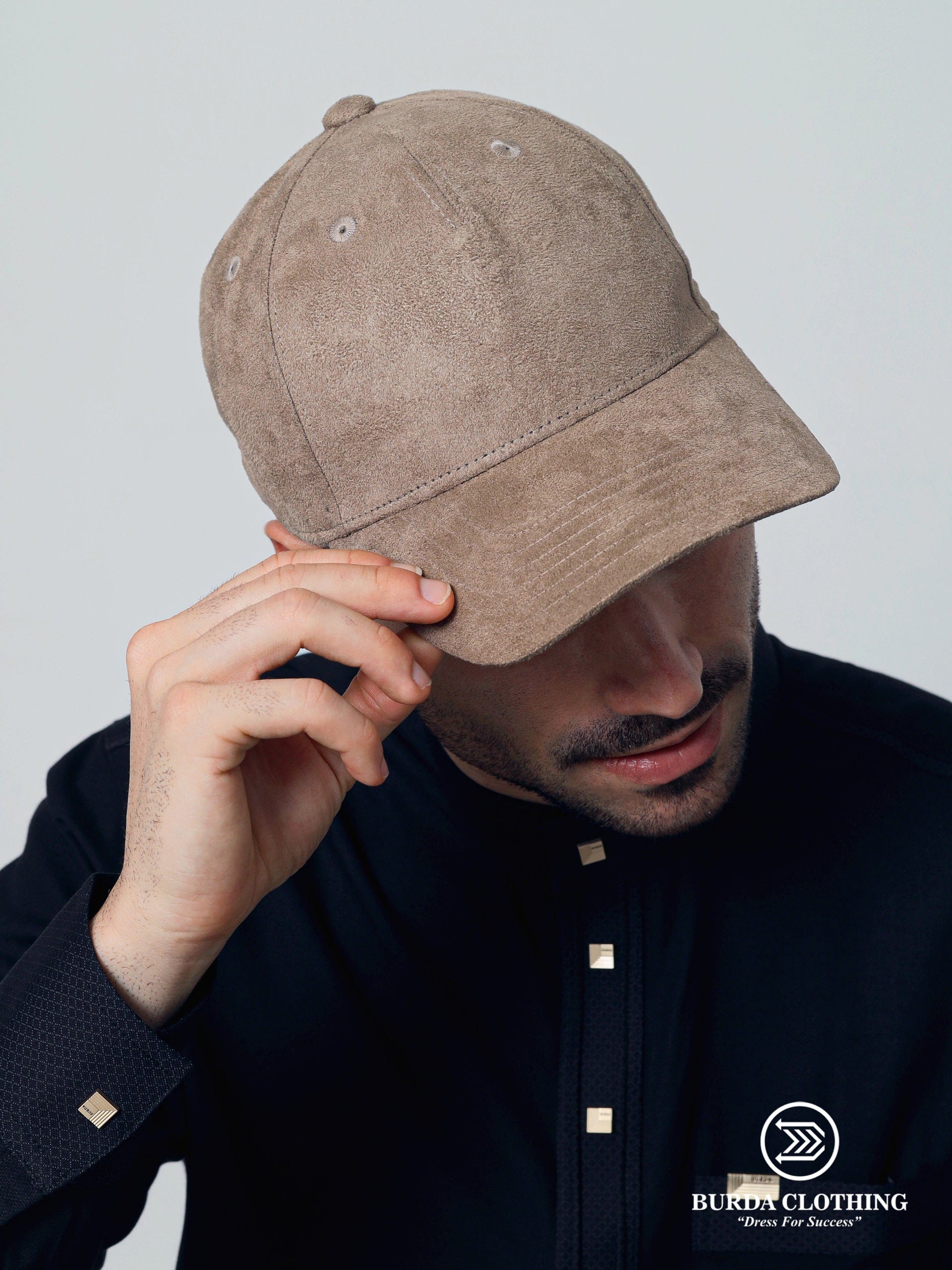 Suede Hat Beige by Burdaclothing