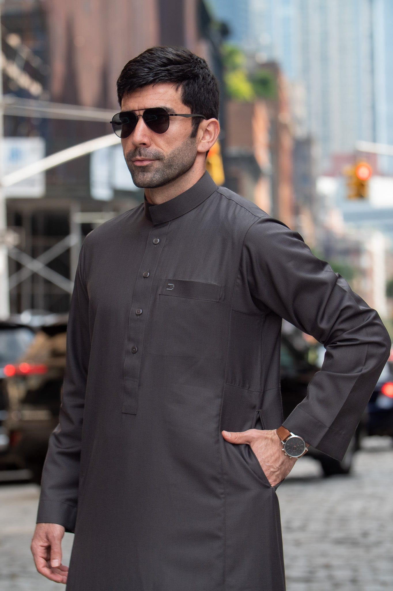 burdaclothing Supreme Adult Thobe (Dark Gray) ( Father& Son)