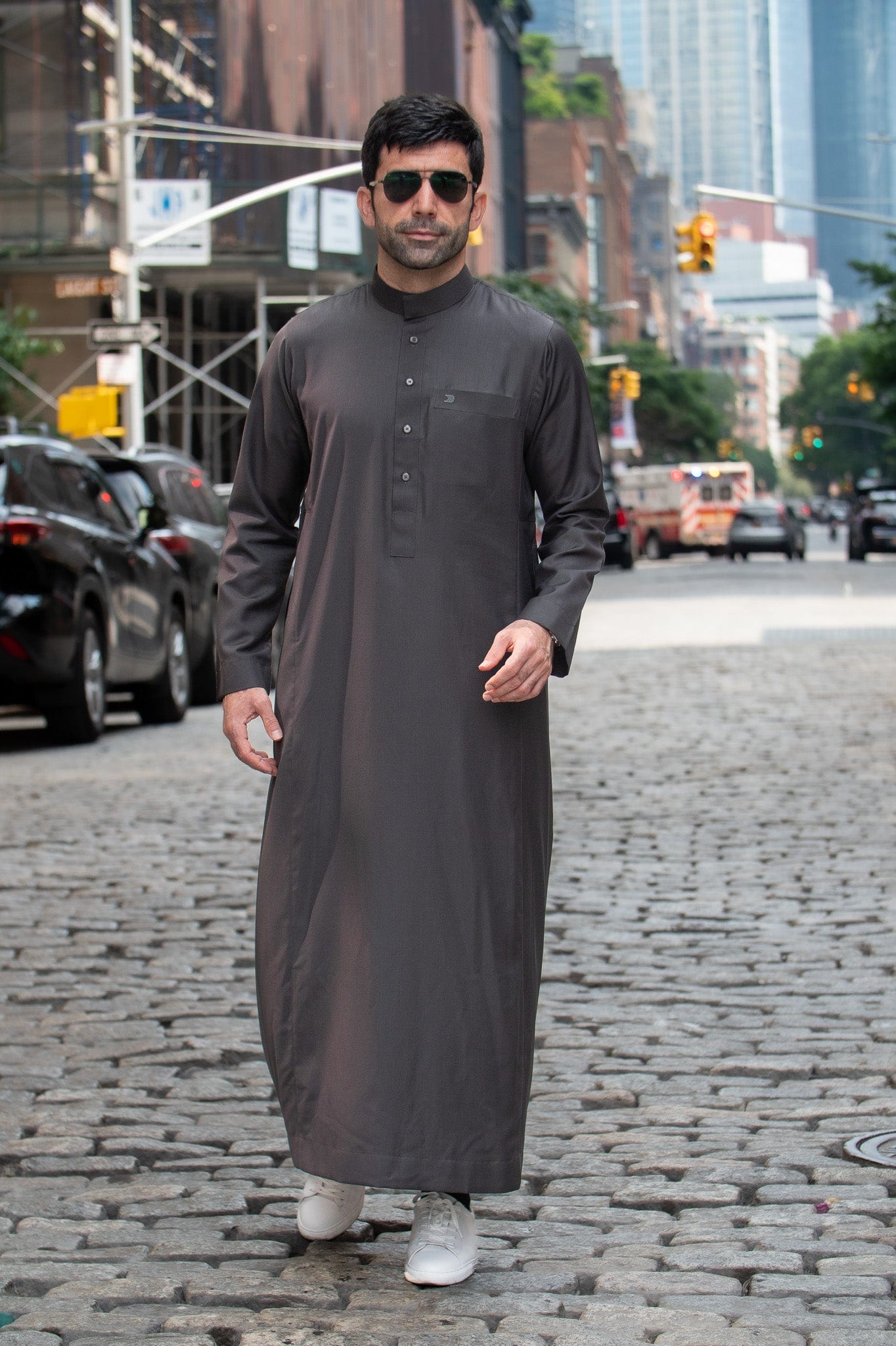 burdaclothing Supreme Adult Thobe (Dark Gray) ( Father& Son)