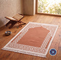 Velvet Prayer Rug Orange by Burdaclothing