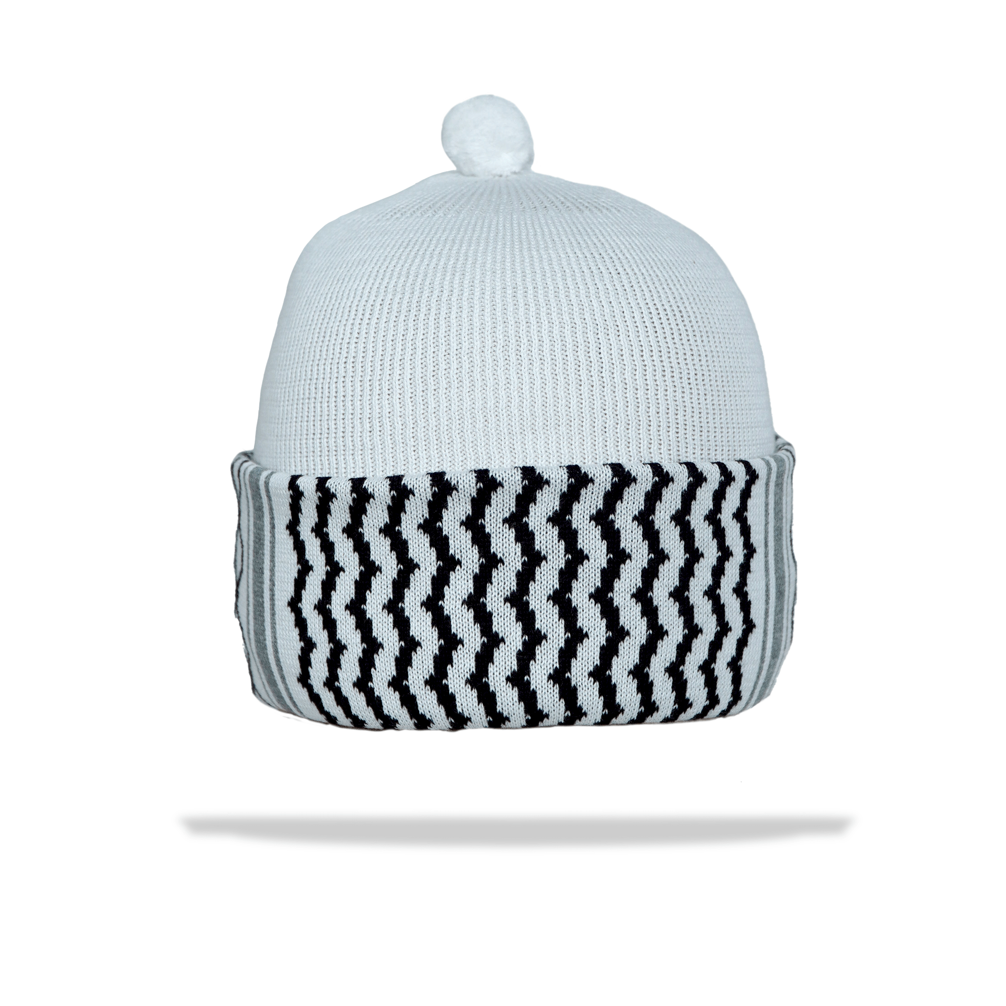 Burdaclothing White Palestine Kufiya Beanie Womens